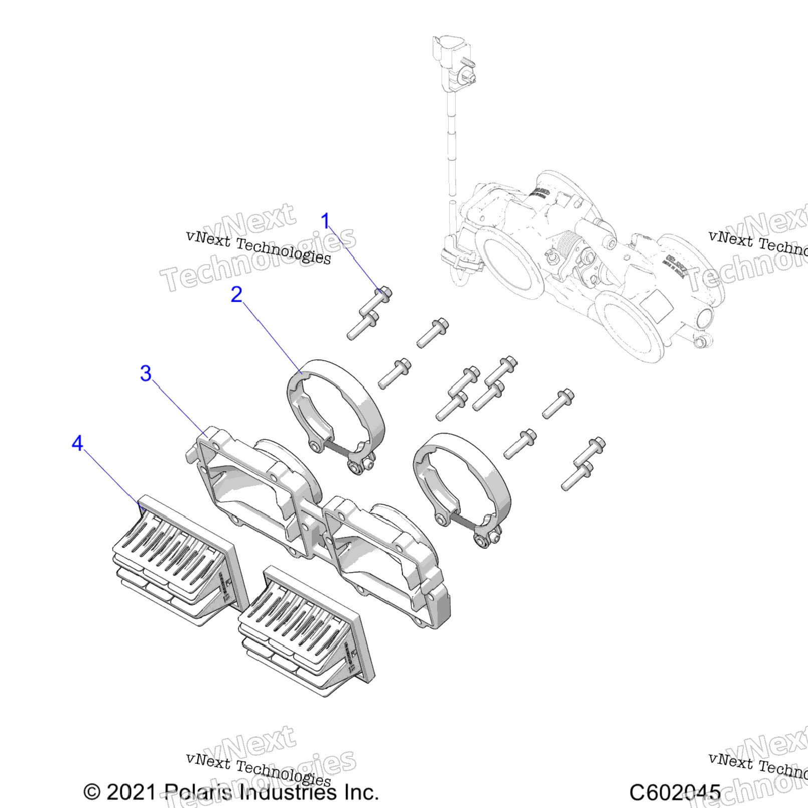 Engine, Reed Valve & Throttle Body Adaptor All Options