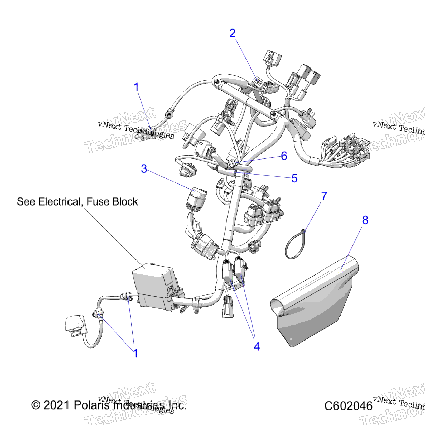 Electrical, Wire Harness, Main All Options