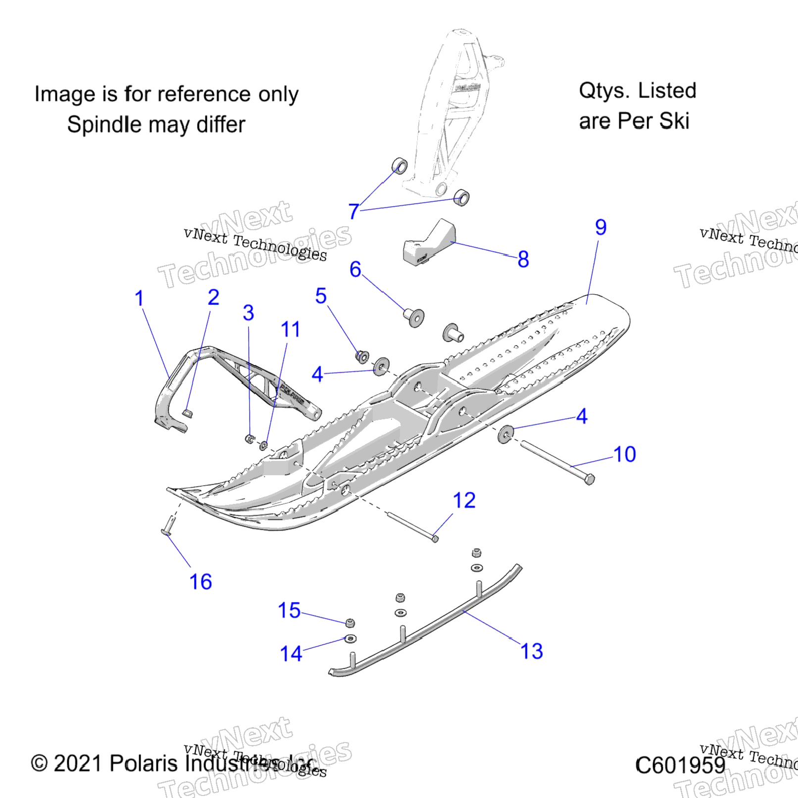 Steering, Ski Asm. All Options