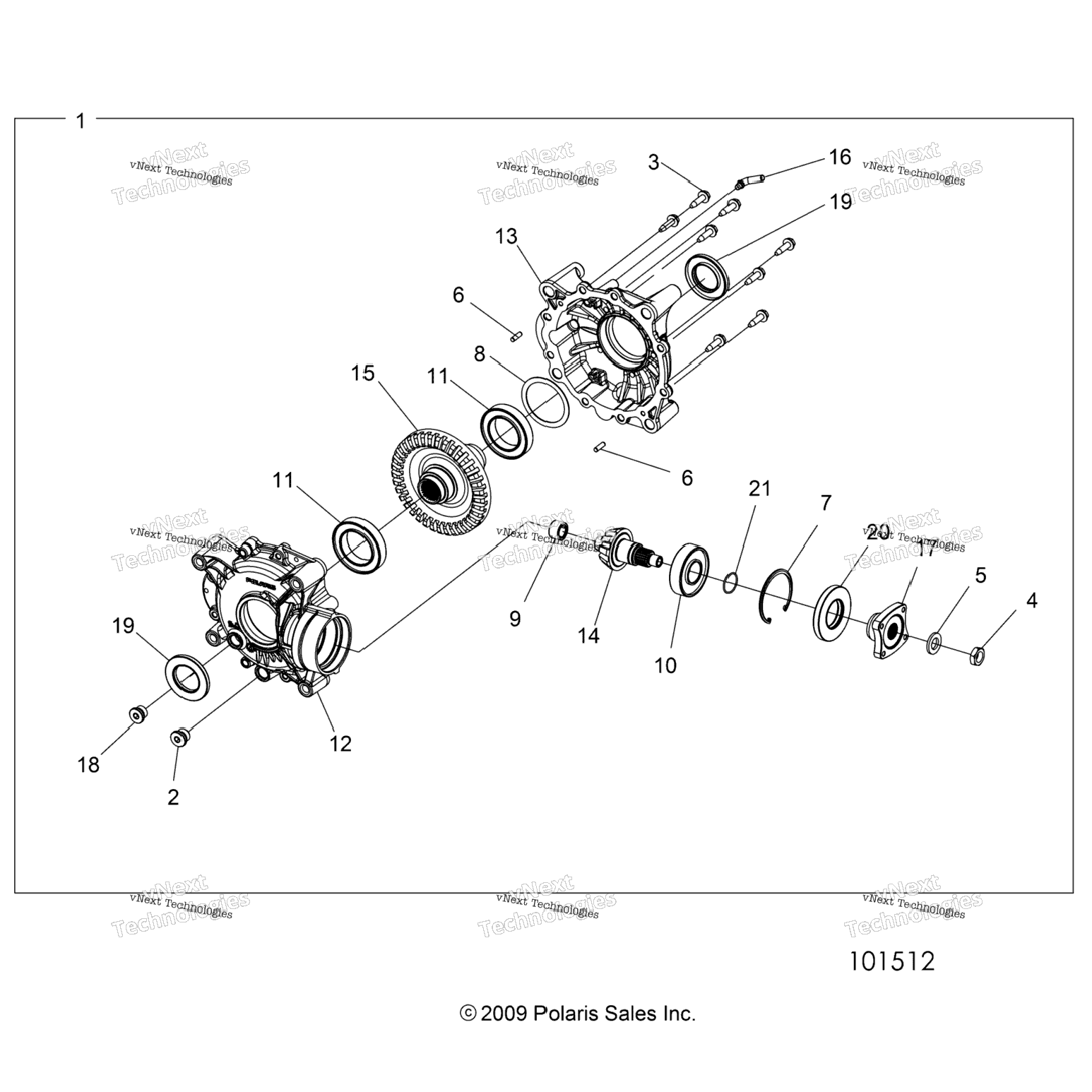 Drive Train, Rear Gearcase Internals 101512)