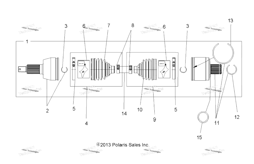 Drive Train, Drive Shaft, Rear