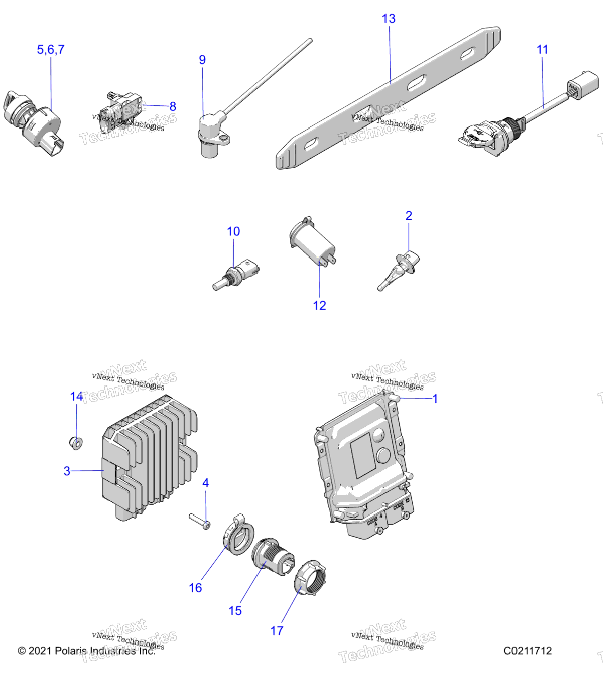 Electrical, Switches, Sensors, Ecu & Control Modules