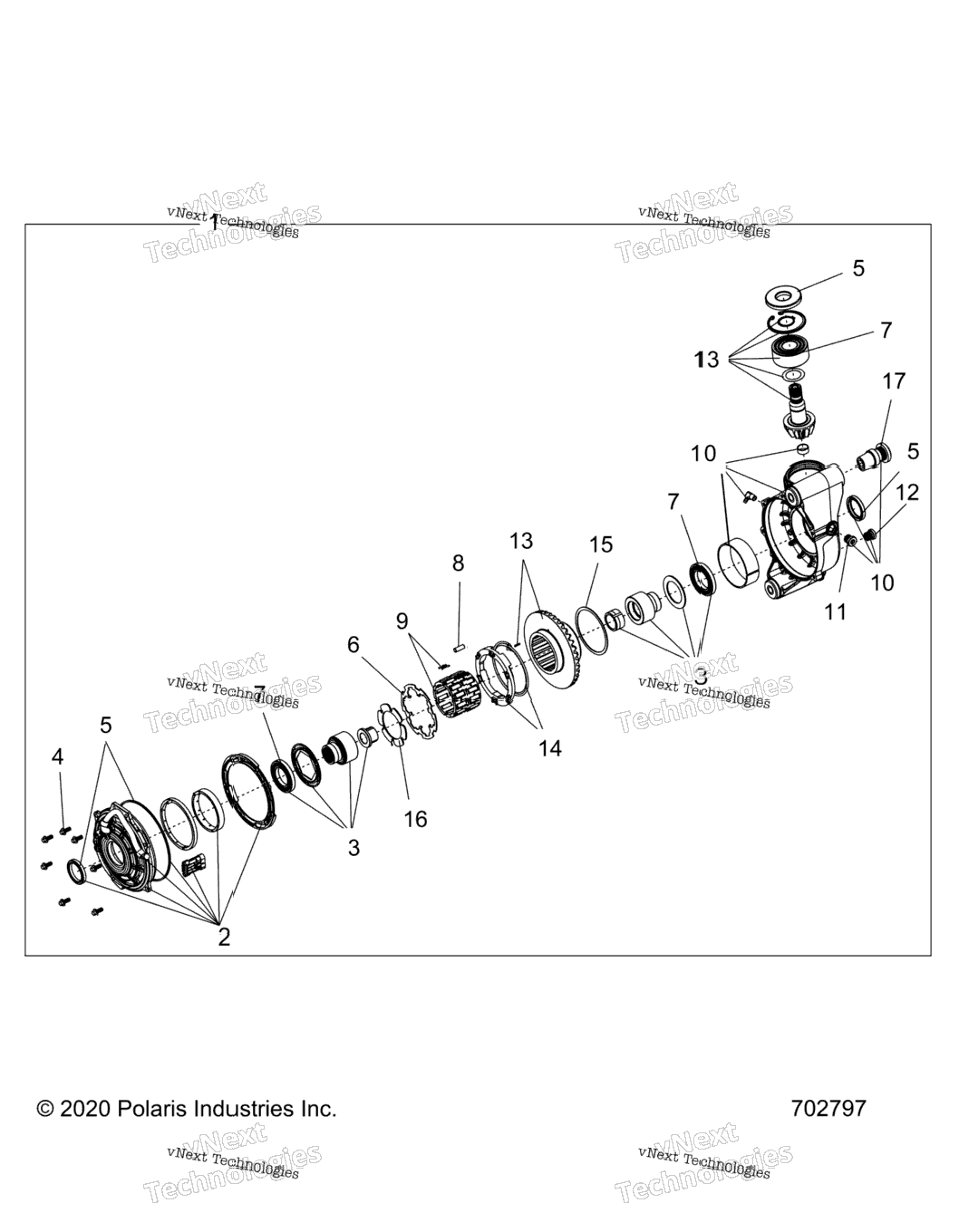 Drive Train, Front Gearcase Internals