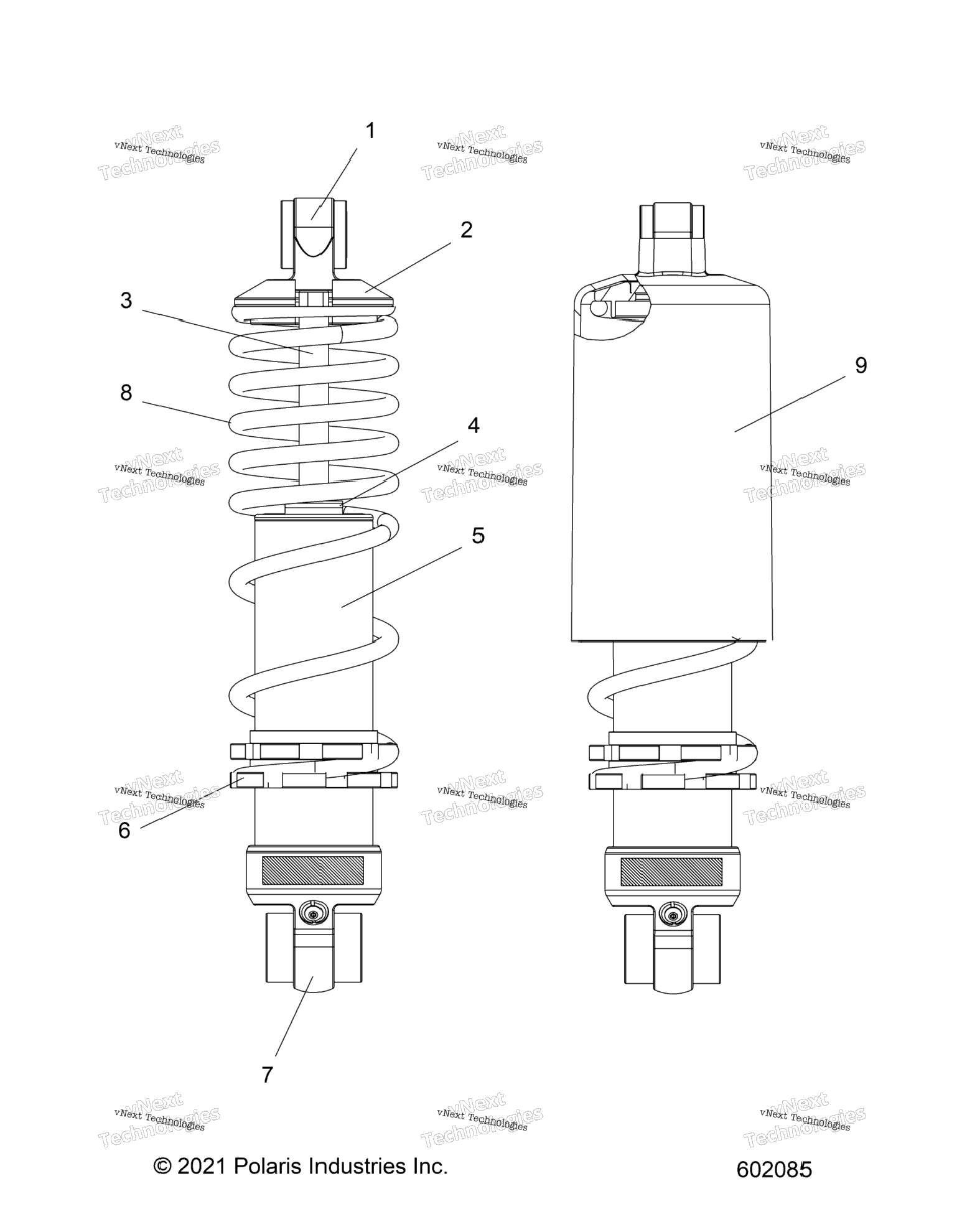 Suspension, Shock, Front Track