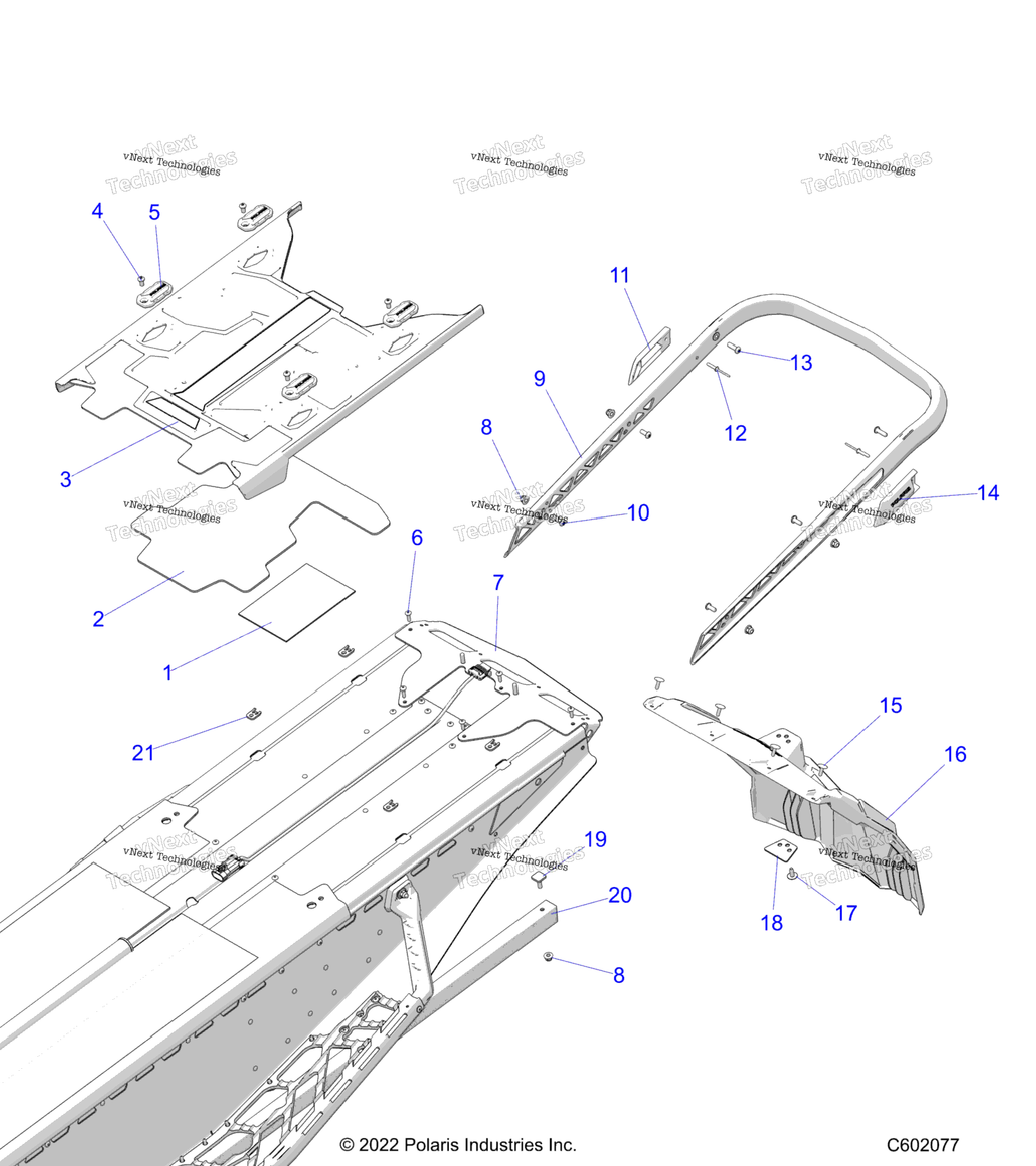 Body, Bumper, Rear, Closeoff, Tunnel Cover