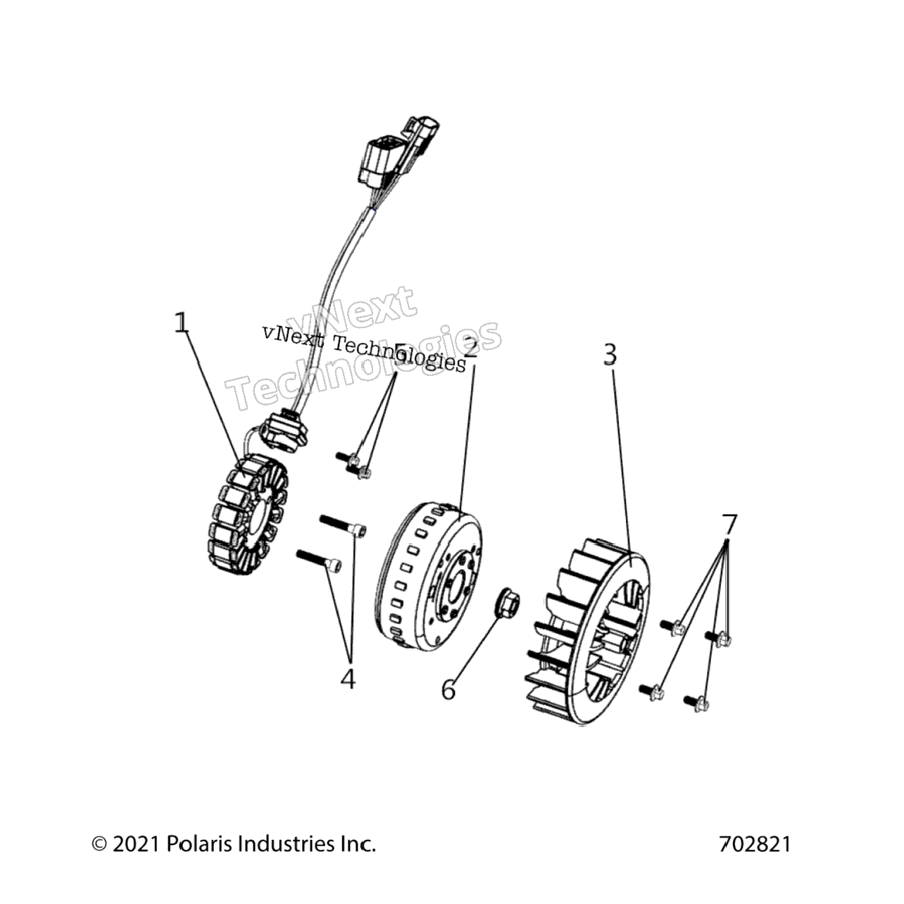 Engine, Stator & Flywheel