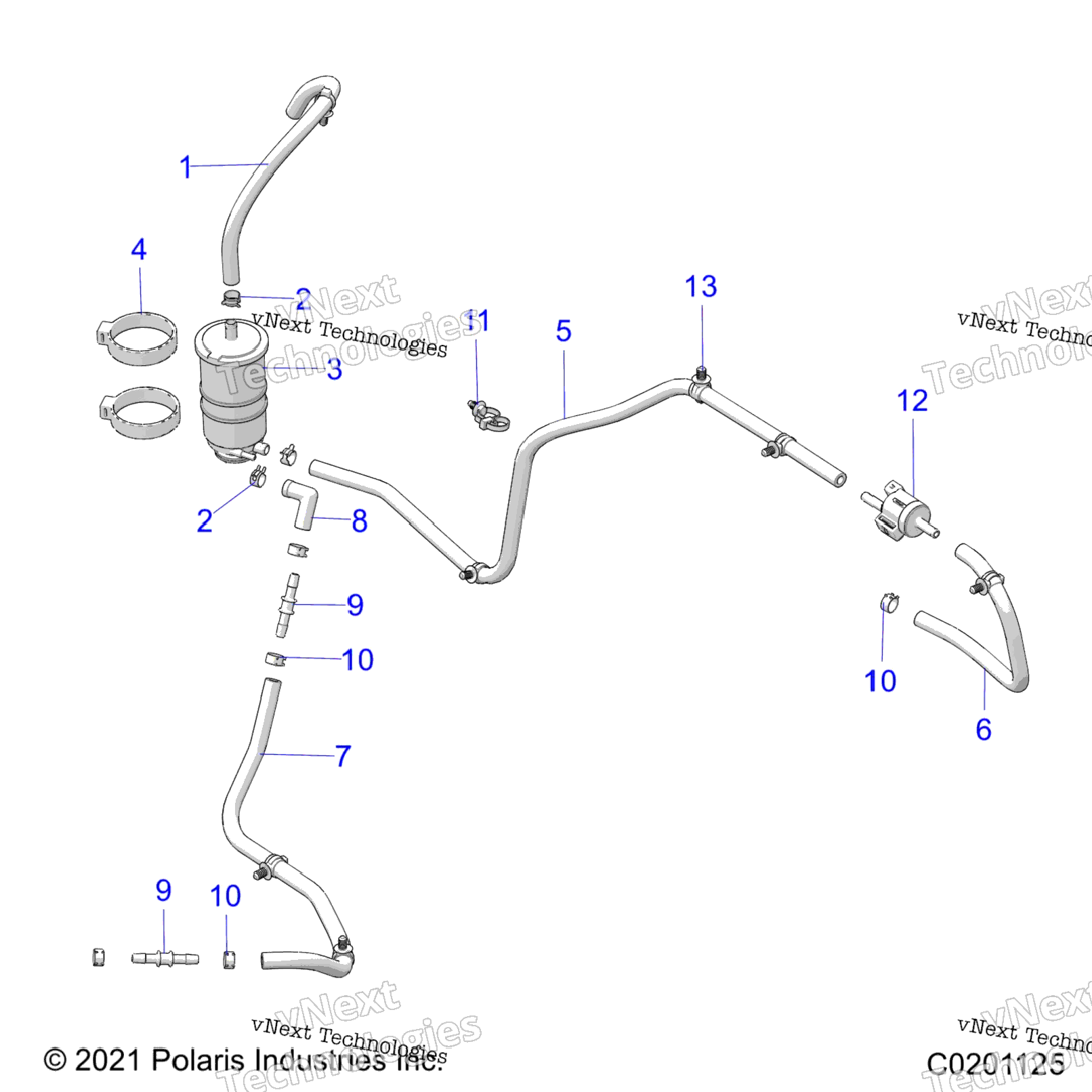 Fuel System, Evap System Z22hcb18b2 (C0201125)