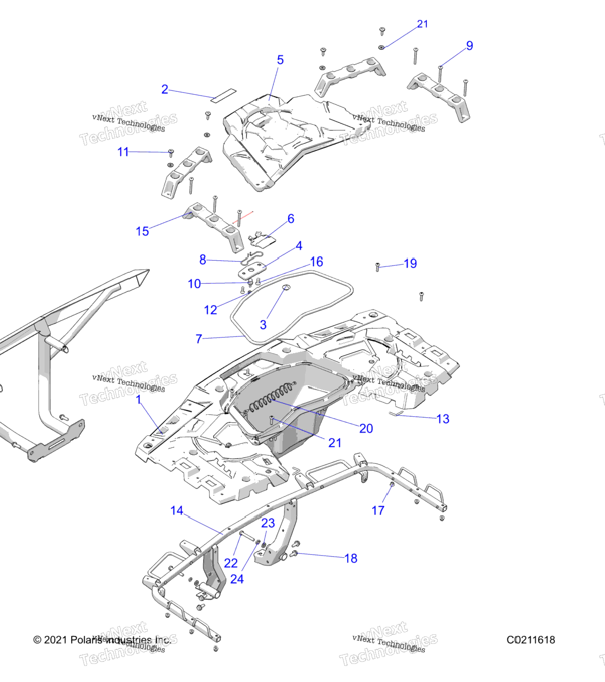 Body, Rear Rack A22sle95fj