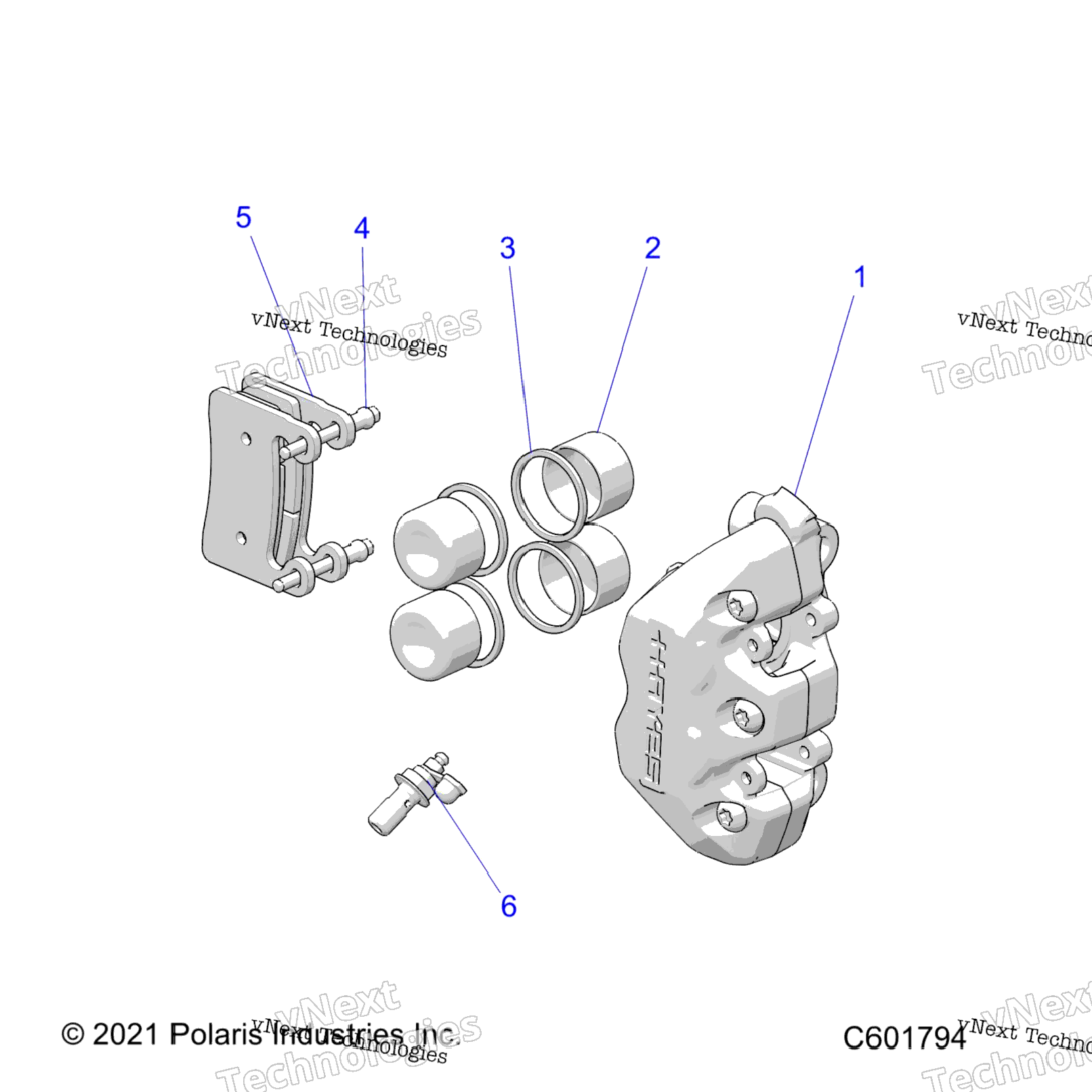 Brakes, Caliper Asm. All Options