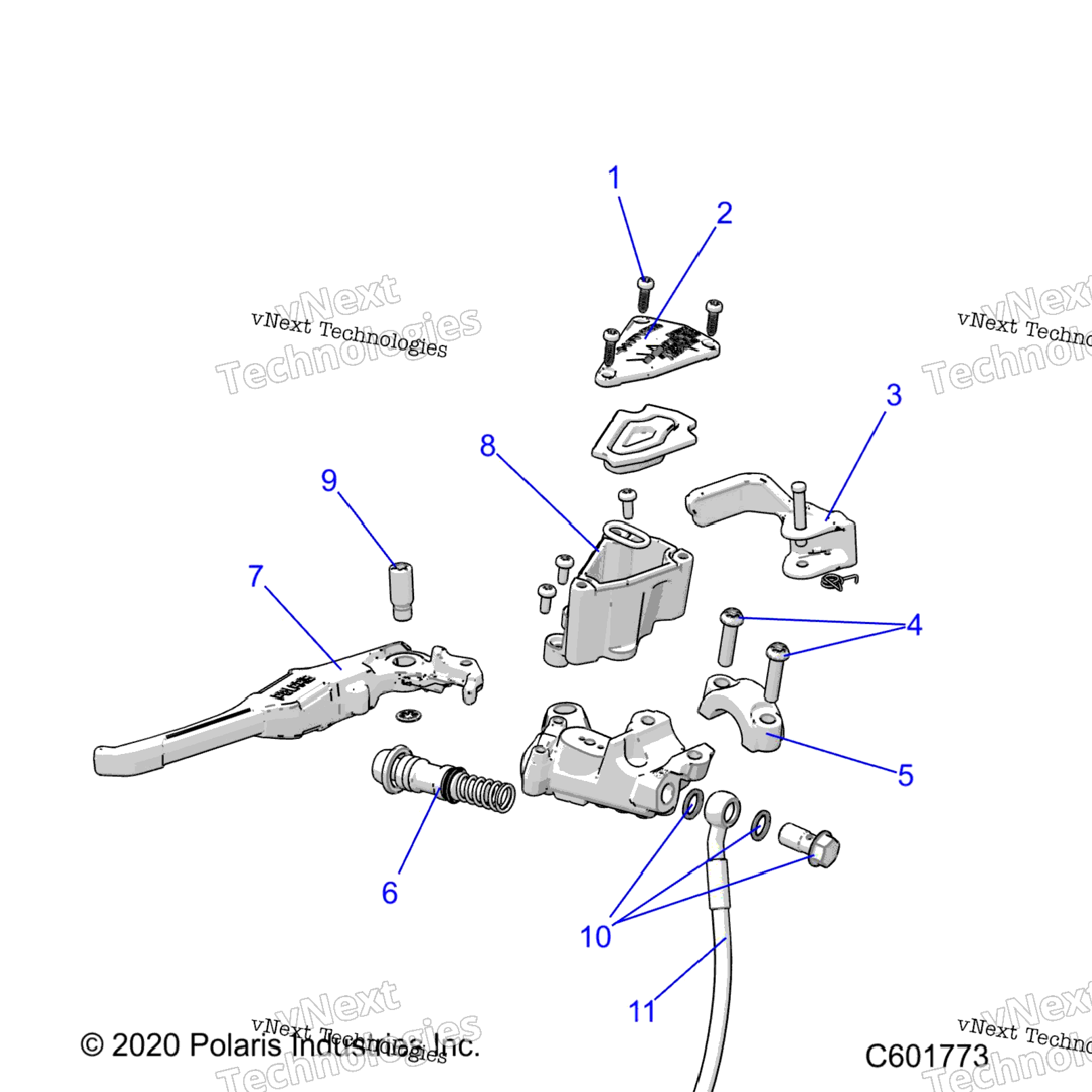 Brakes, Master Cylinder Asm. All Options