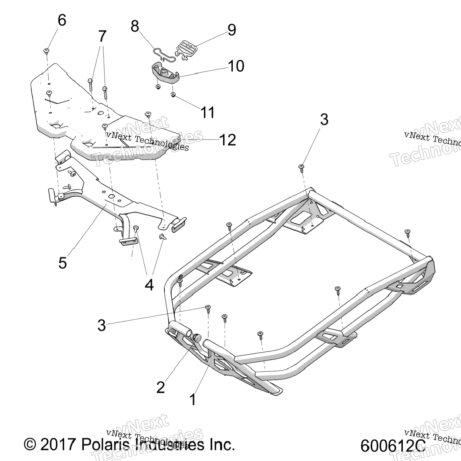 Chassis, Rack Asm., Adventure All Options