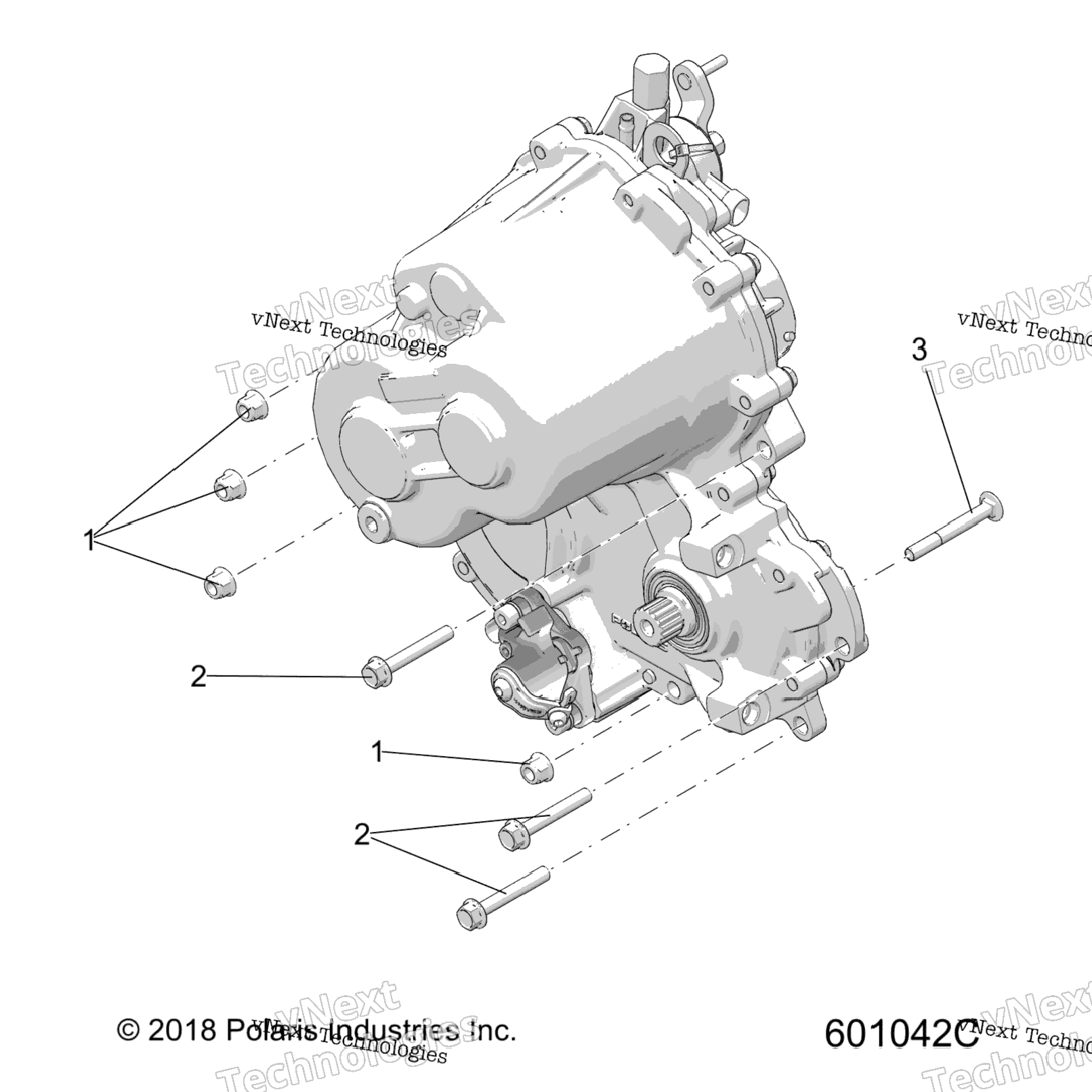 Drive Train, Gearcase Mounting All Options