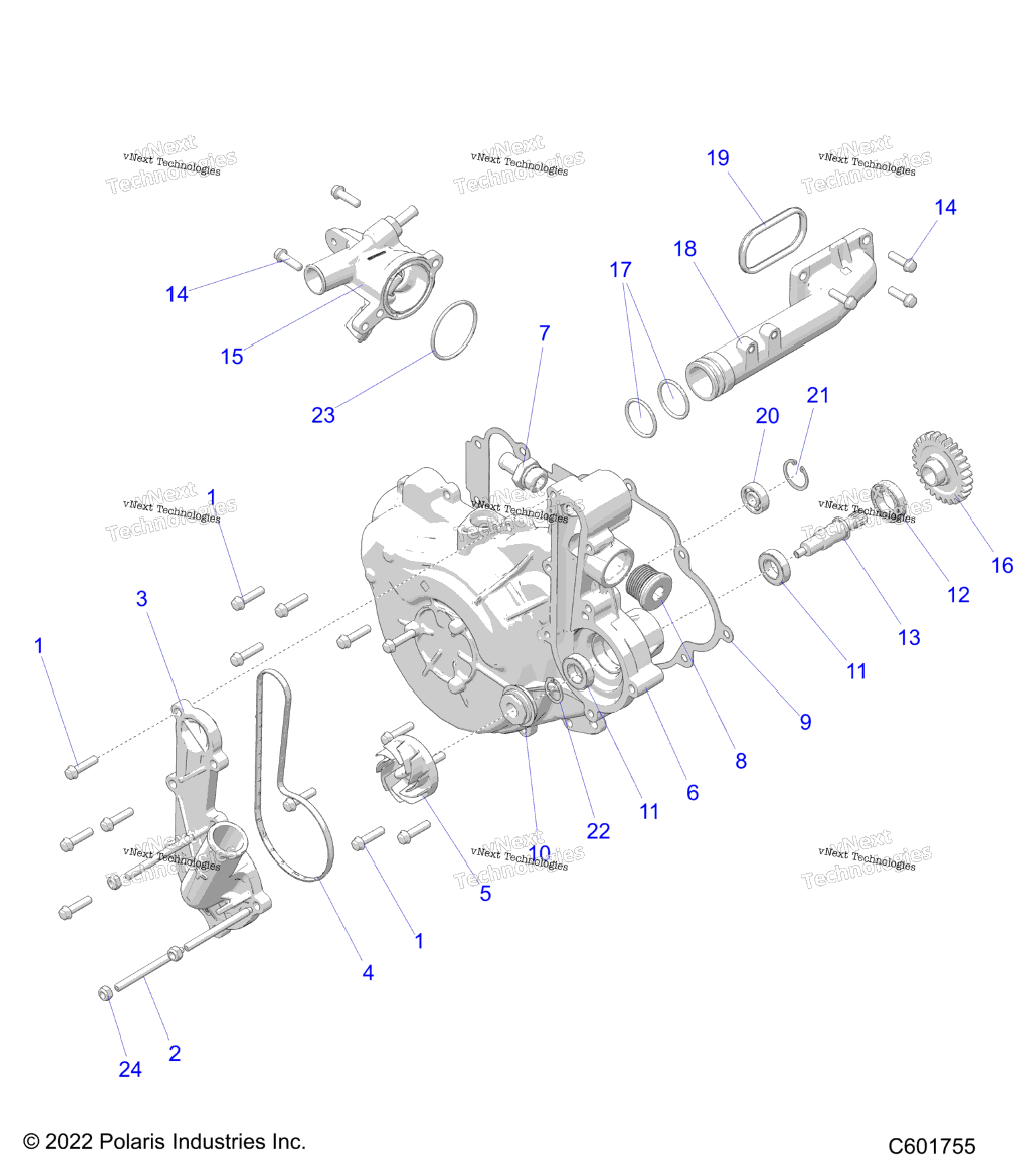 Engine, Cooling SystemWater Pump All Options