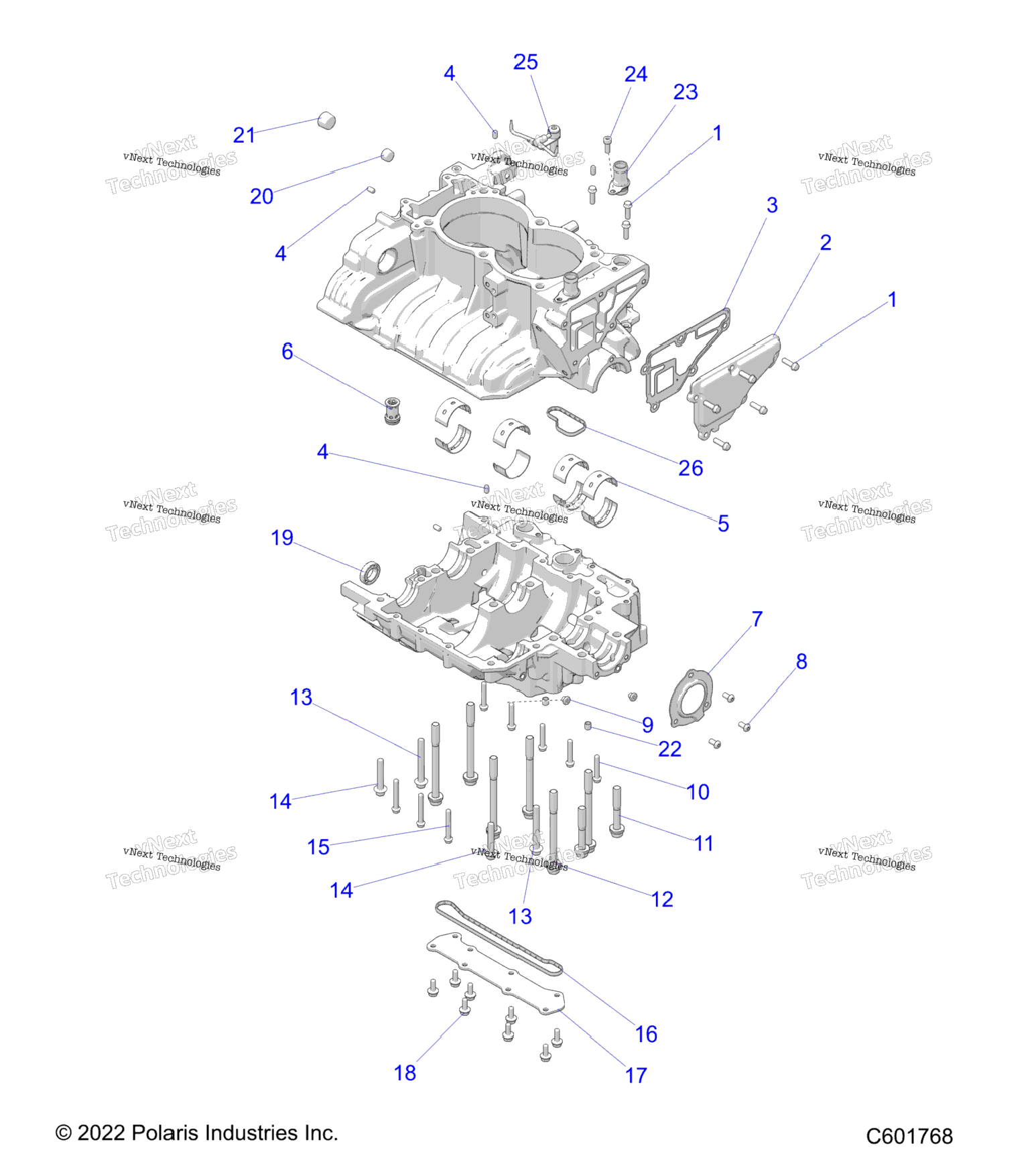 Engine, Crankcase All Options