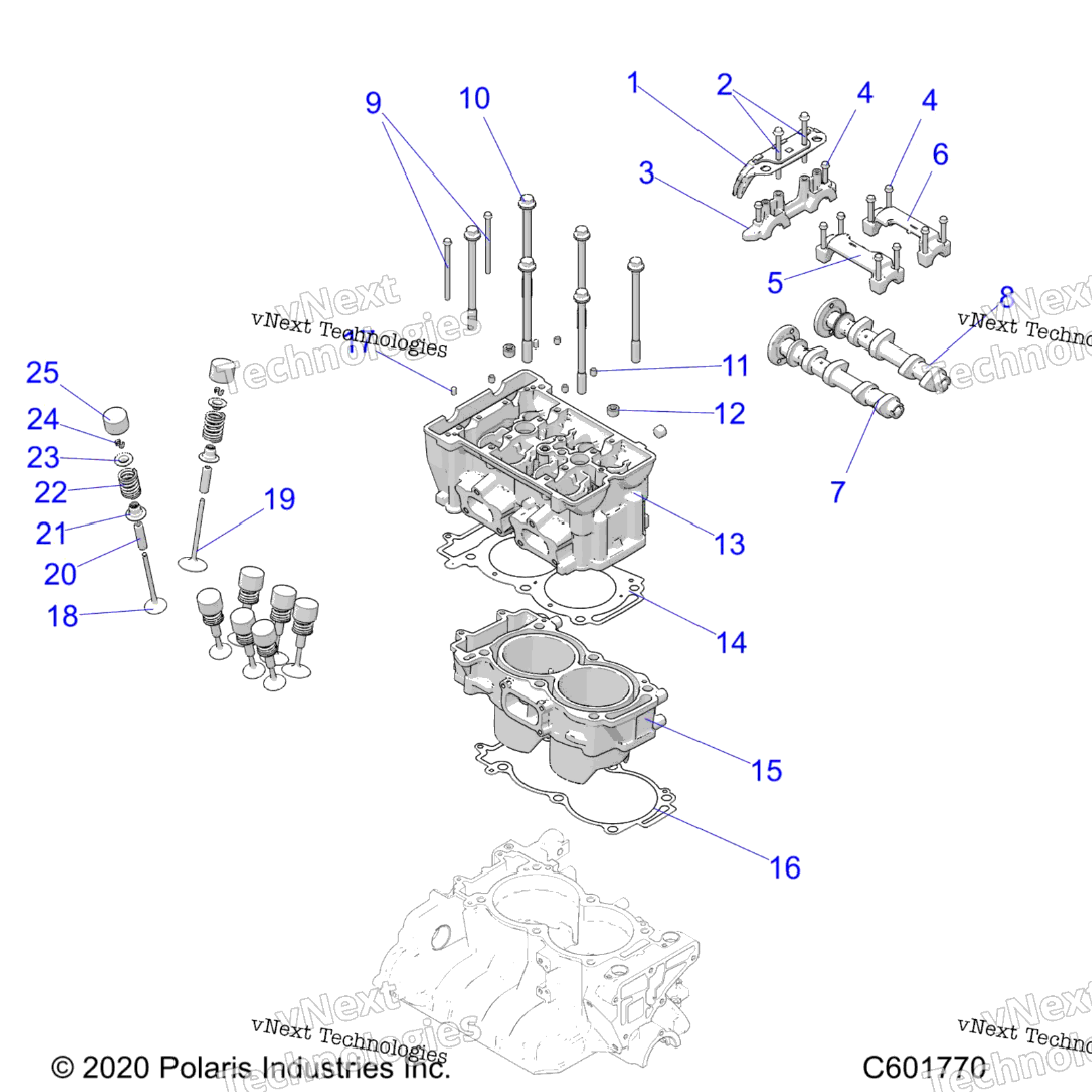 Engine, CylinderCylinder Head Asm. All Options