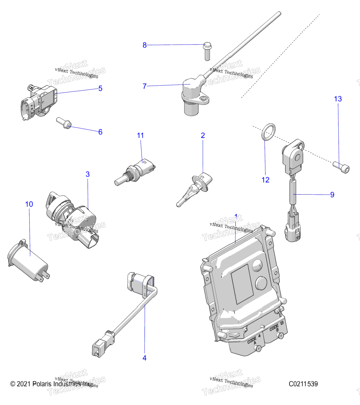 Electrical, Switches, Sensors, Ecu & Control Modules