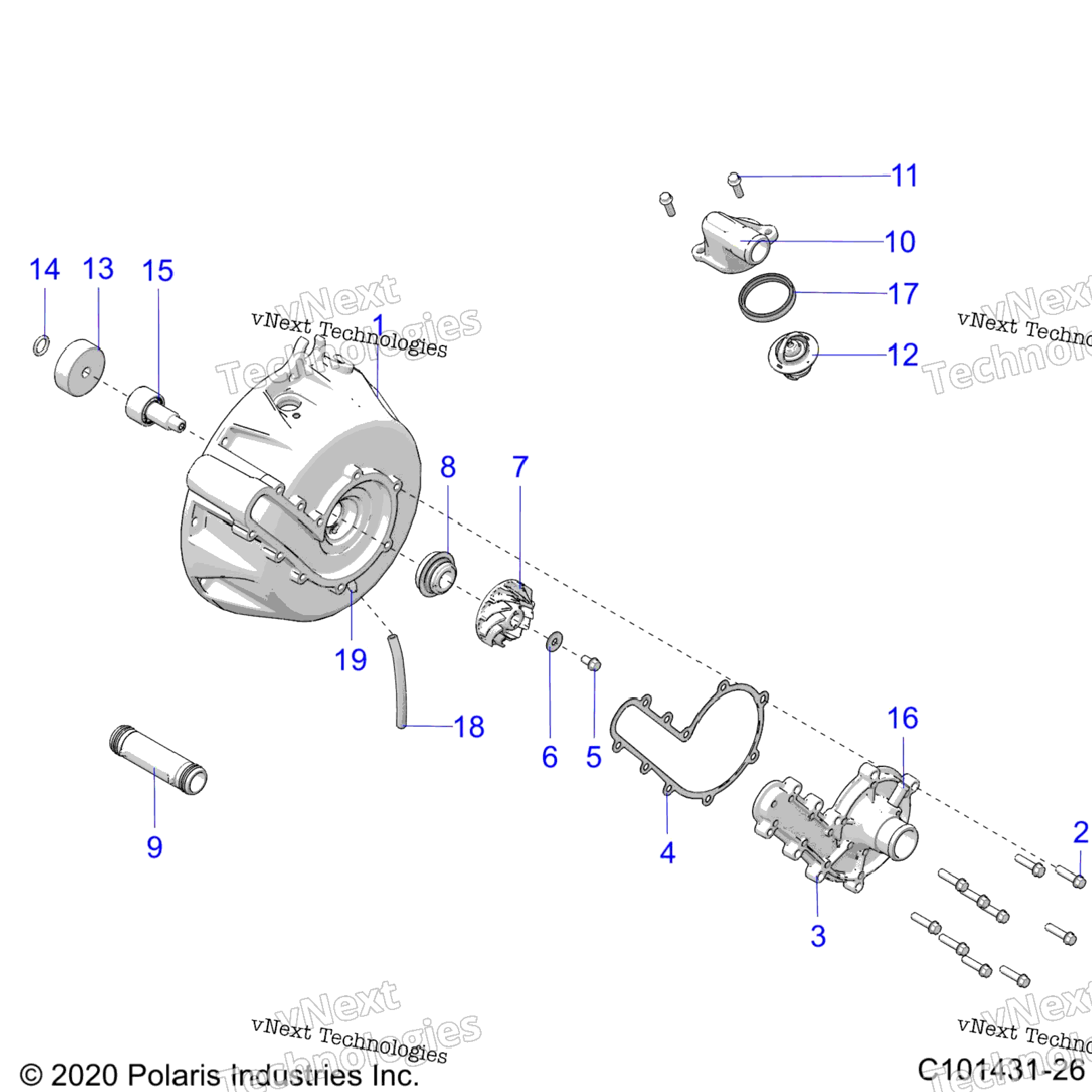 Engine, Cooling System & Water Pump