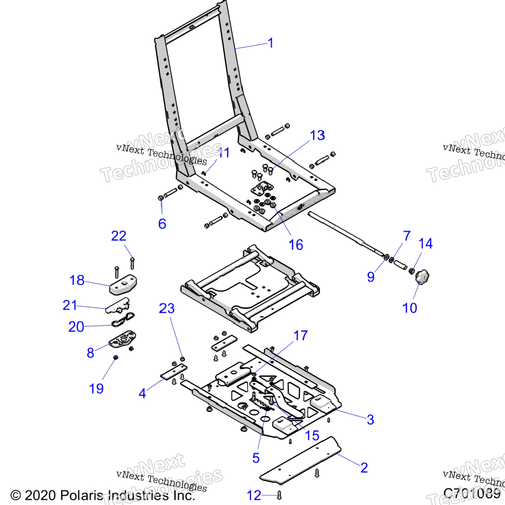 Body, Seat Base Adjuster Z22nas99ck