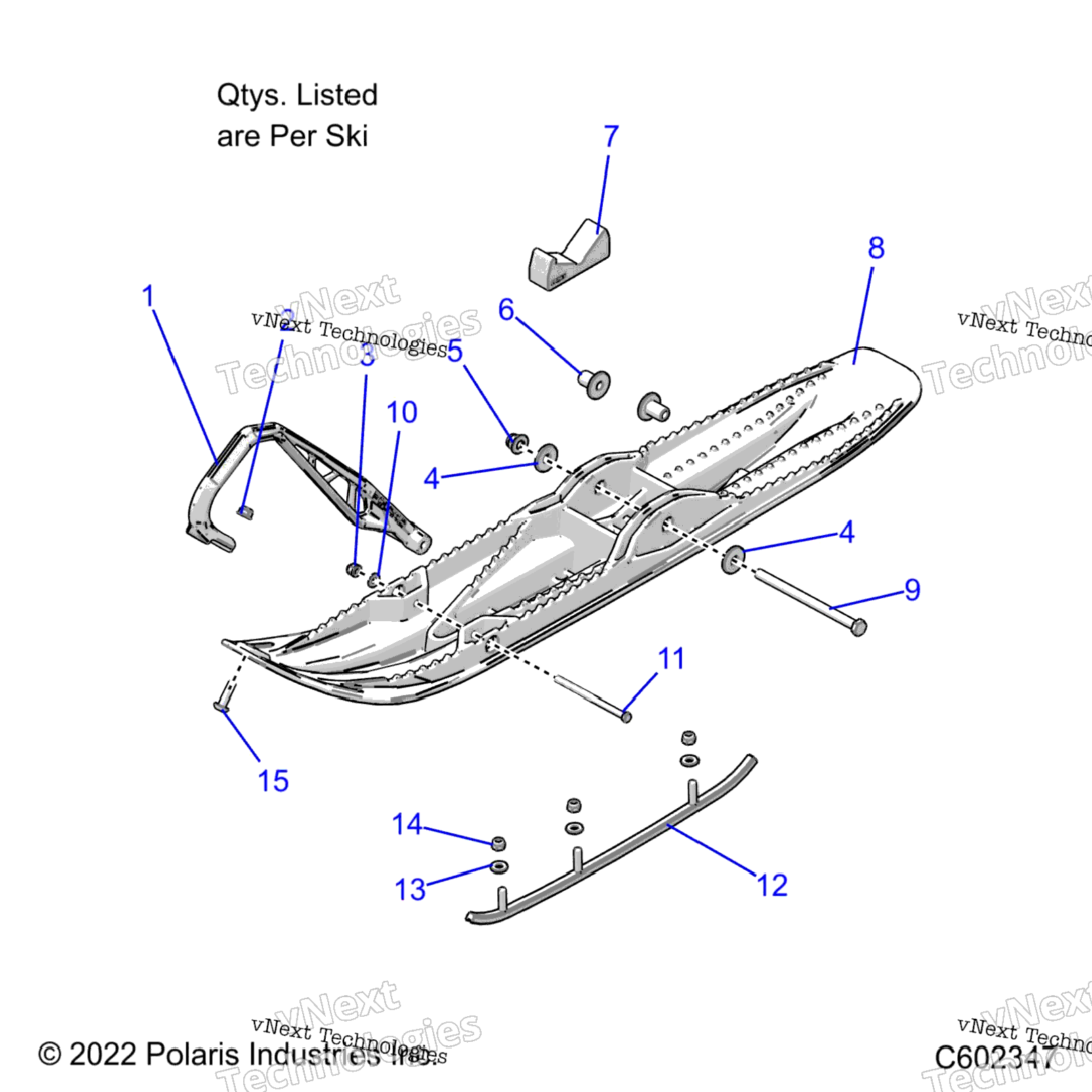 Steering, Ski Asm