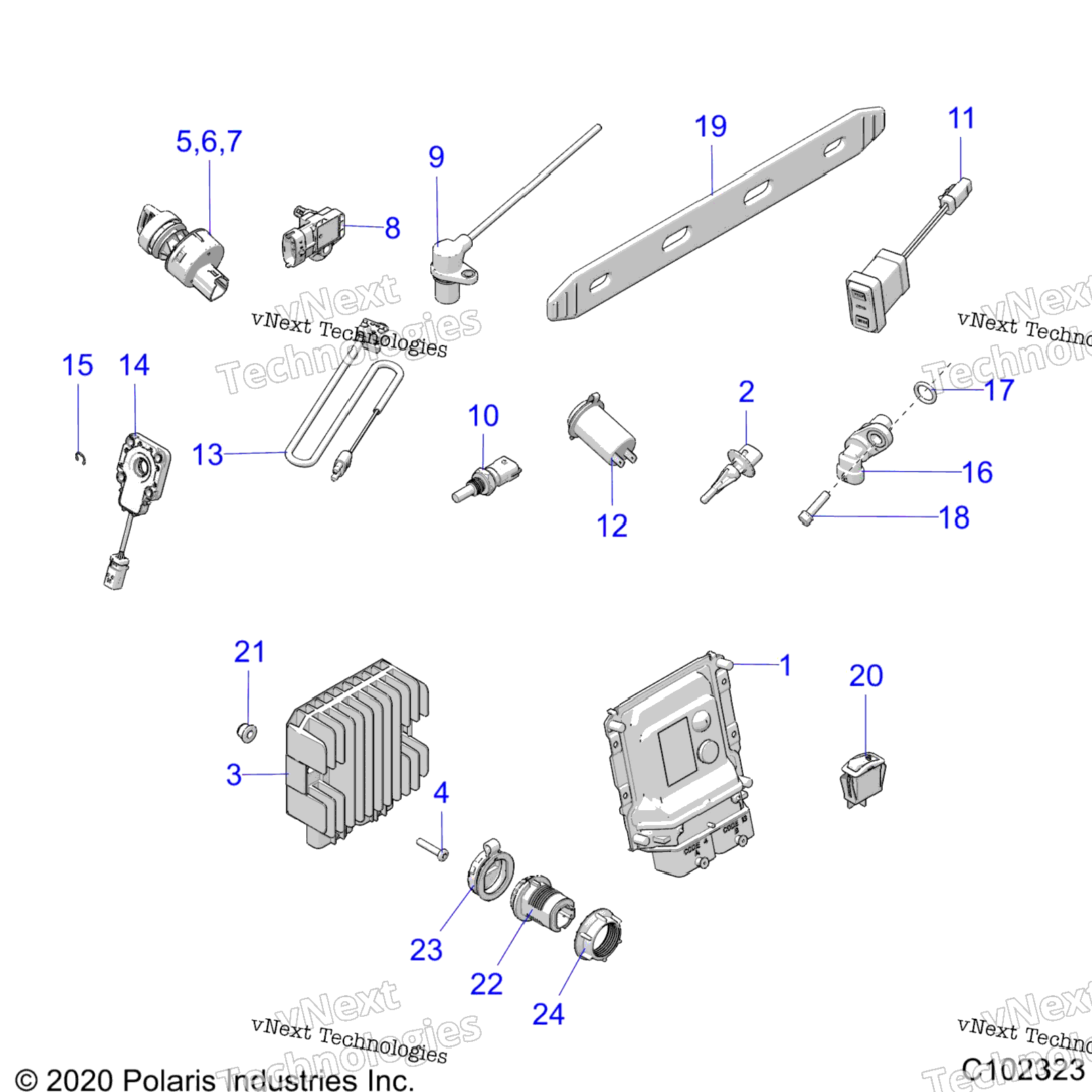 Electrical, Switches, Sensors, Ecu & Control Modules