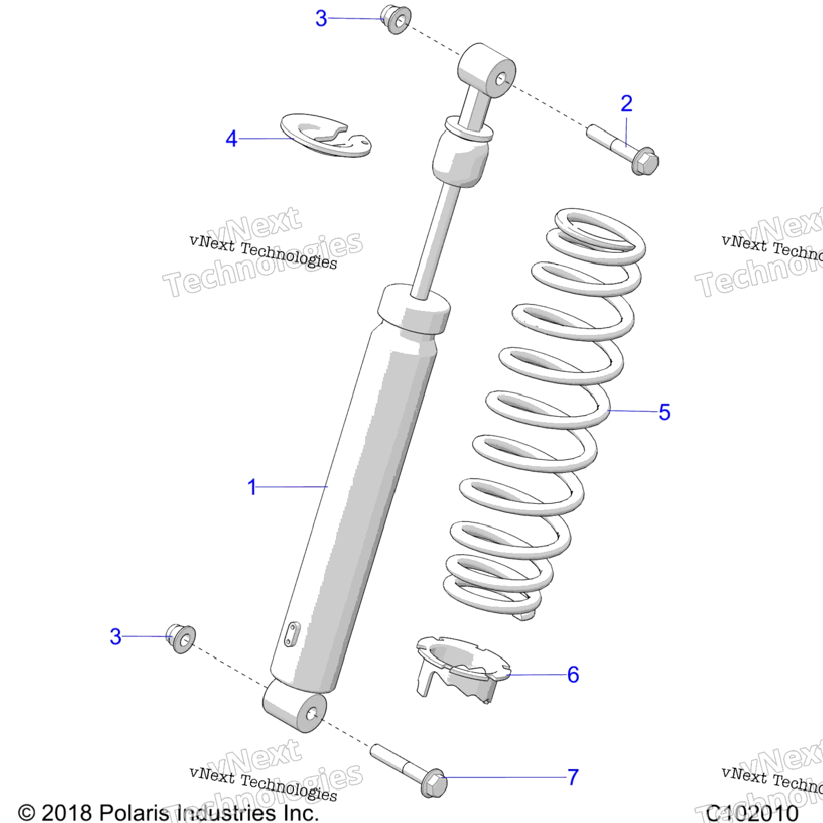 Suspension, Shock, Rear