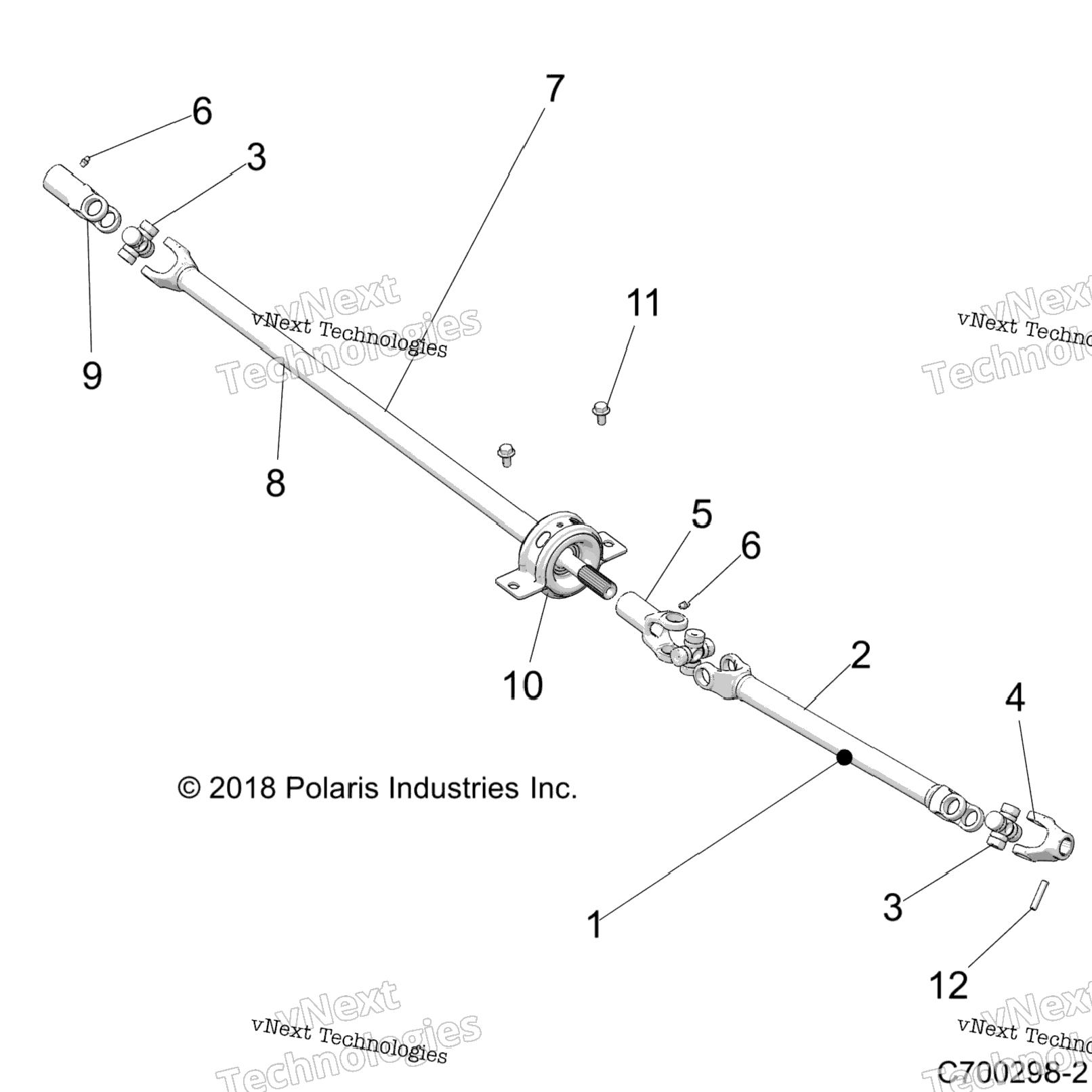 Drive Train, Front Prop Shaft