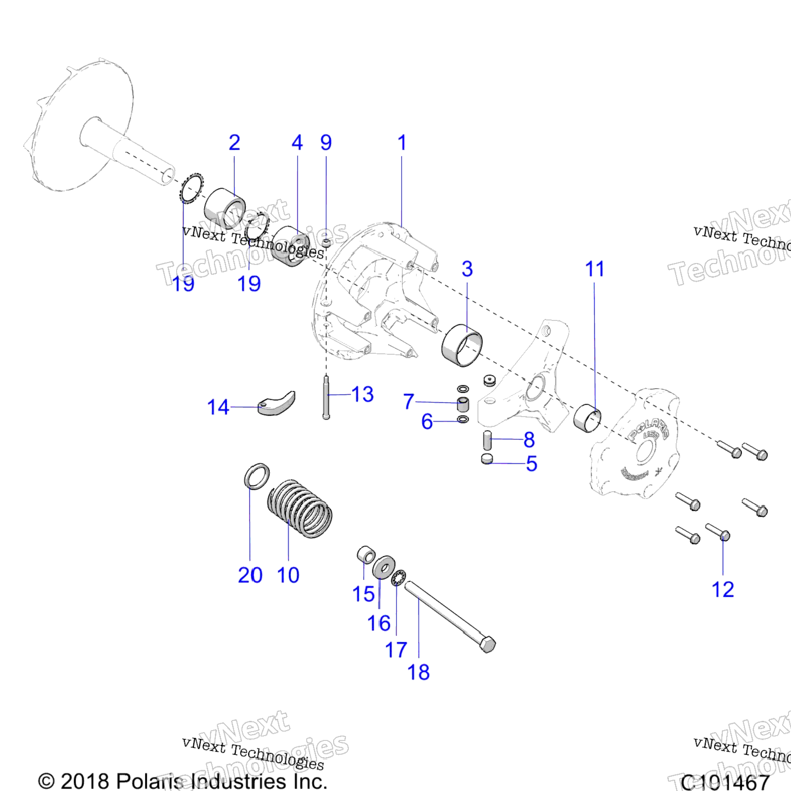 Drive Train, Primary Clutch