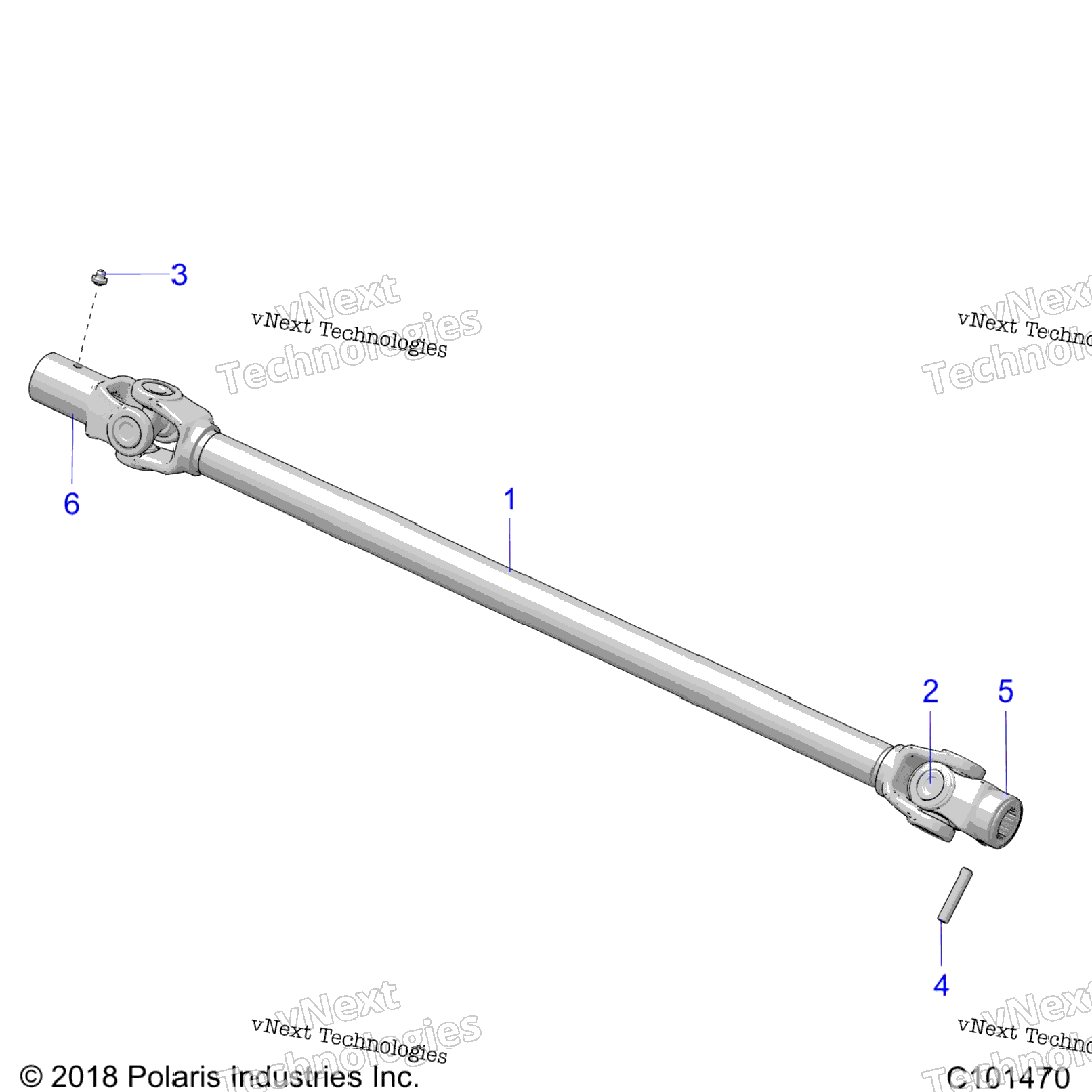 Drive Train, Prop Shaft, Front