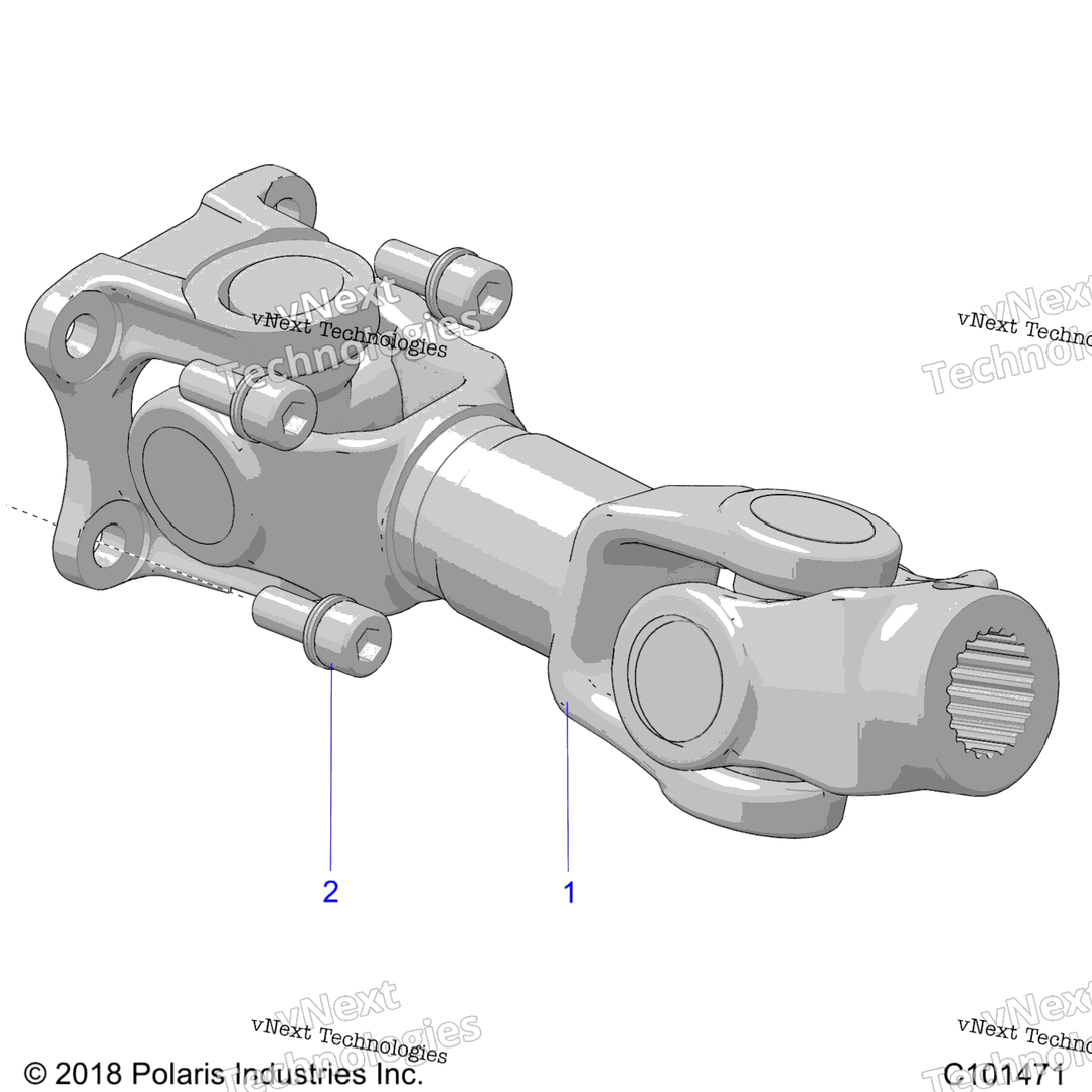 Drive Train, Prop Shaft, Rear