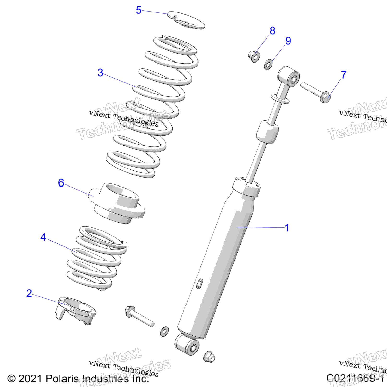 Suspension, Shock, Rear