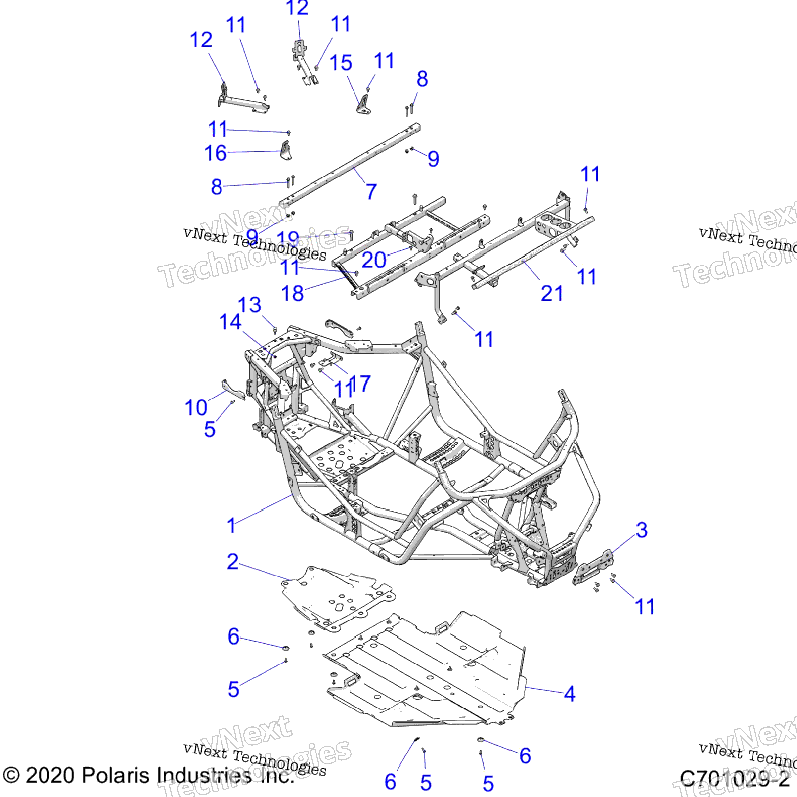 Chassis, Main Frame And Skid Plate