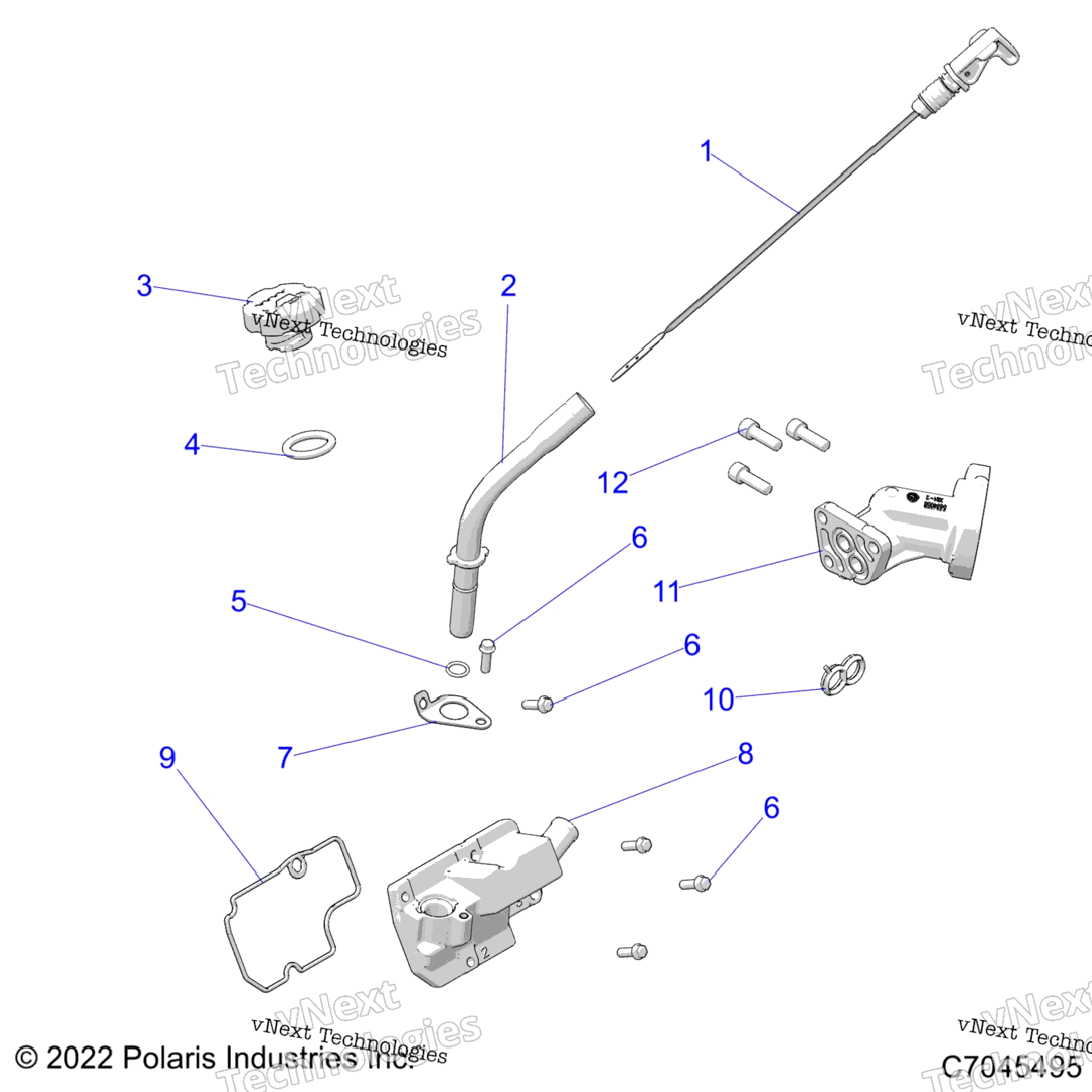 Engine, Oil Dipstick & Breather