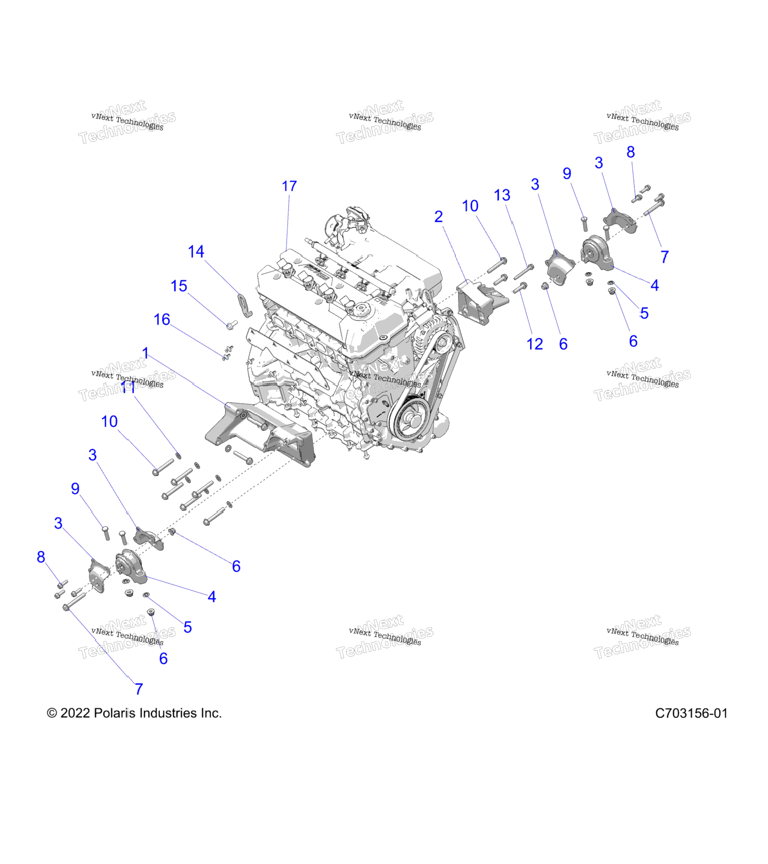 Engine, Mounting