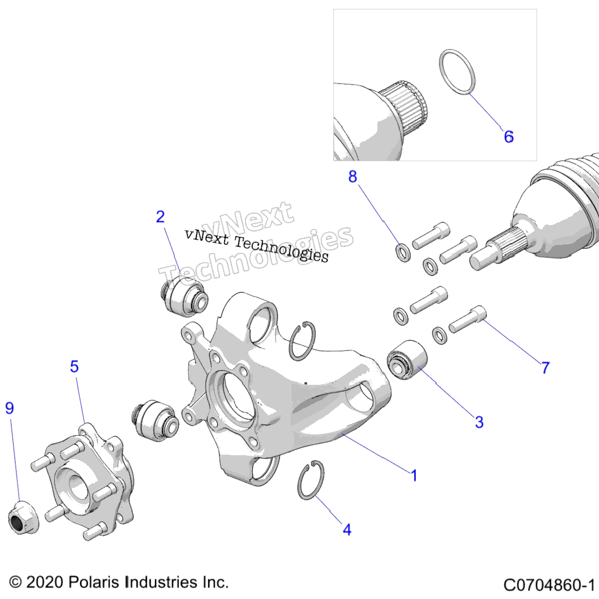 Suspension, Rear Carrier And Hub