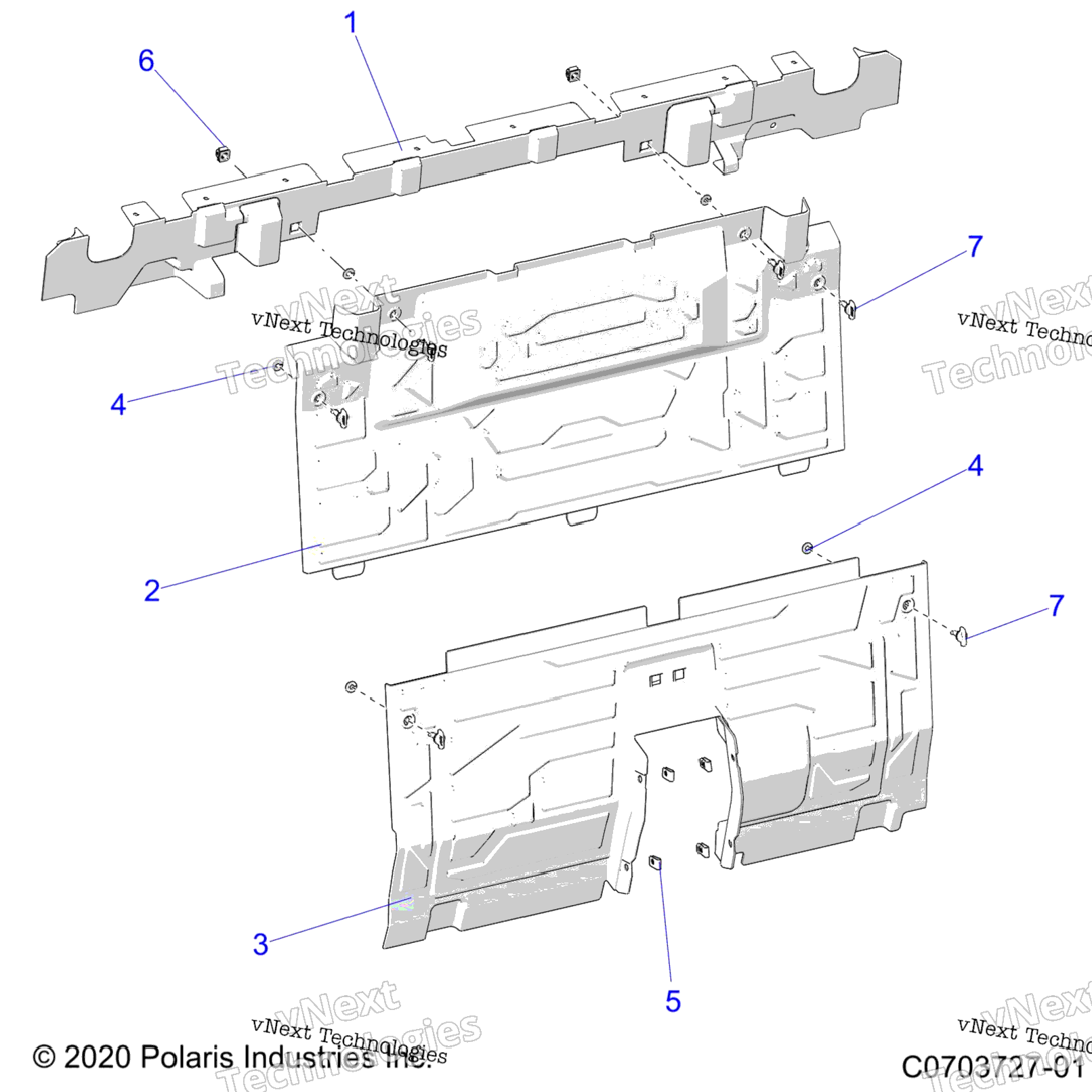 Body, Rear Closeoff, Center Panels Z22rgl2kapAlBkBpBt