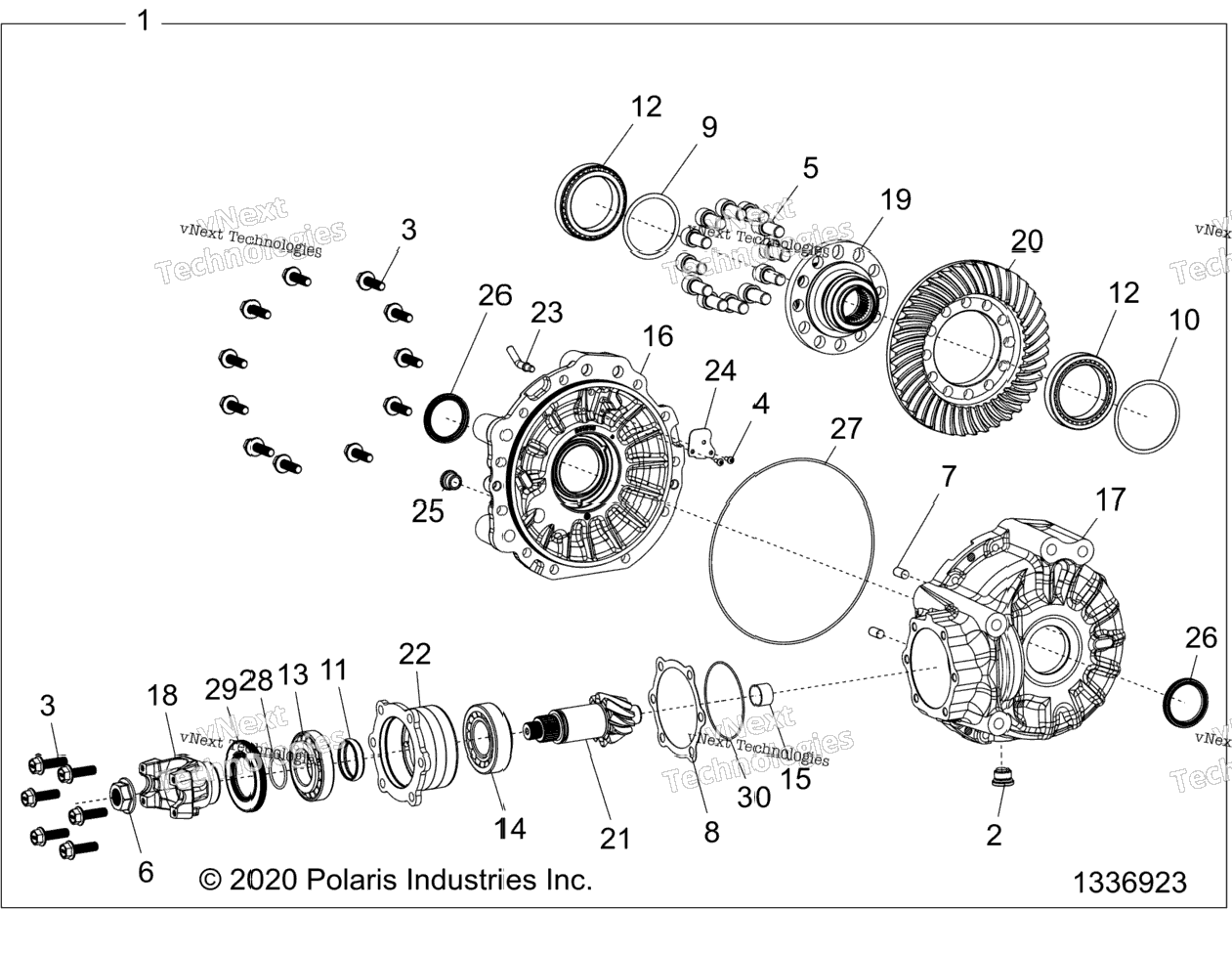 Drive Train, Gearcase, Rear Z22rgl2kapAlBkBpBt