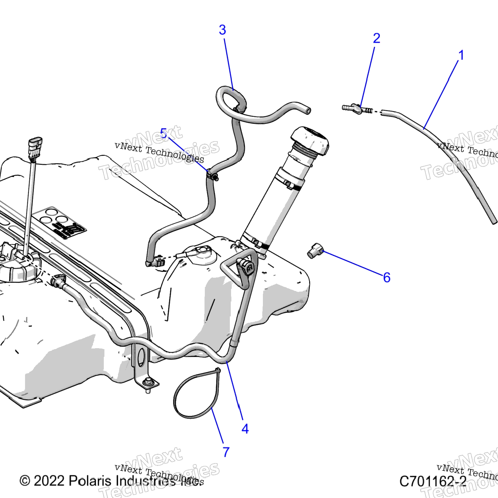 Fuel System, Fuel Lines, Std. Z22rgl2kapAl