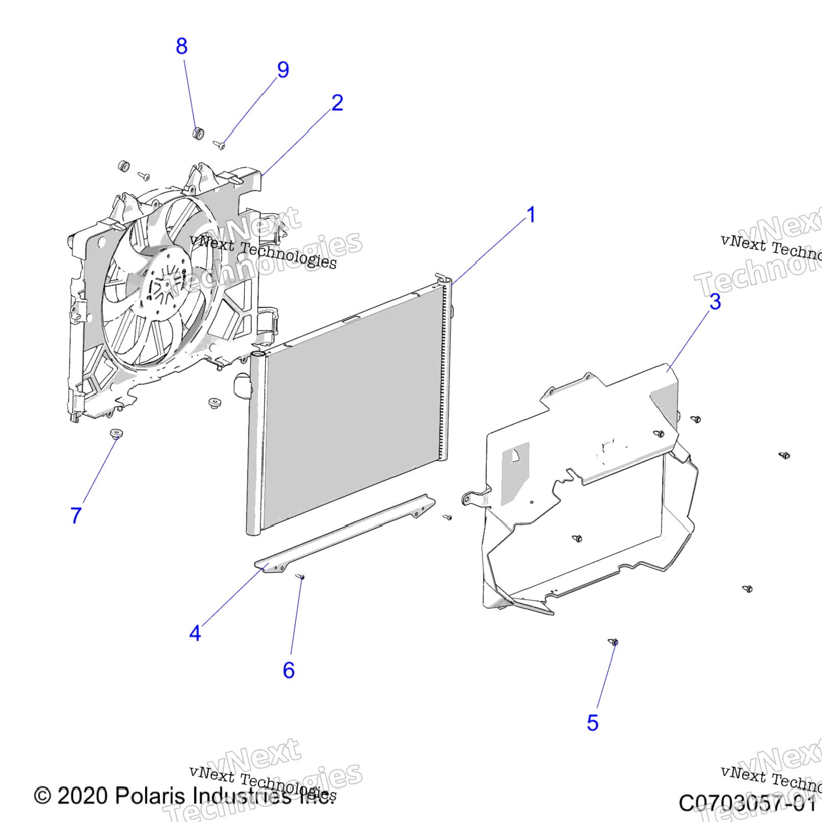 Engine, Cooling, Radiator