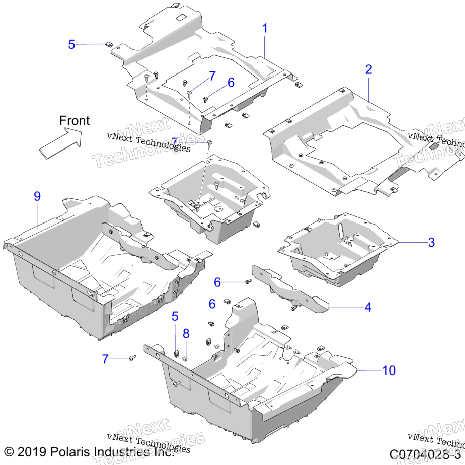 Body, Floor Panels, Rear Z22rml2kalApBkBlBpBt