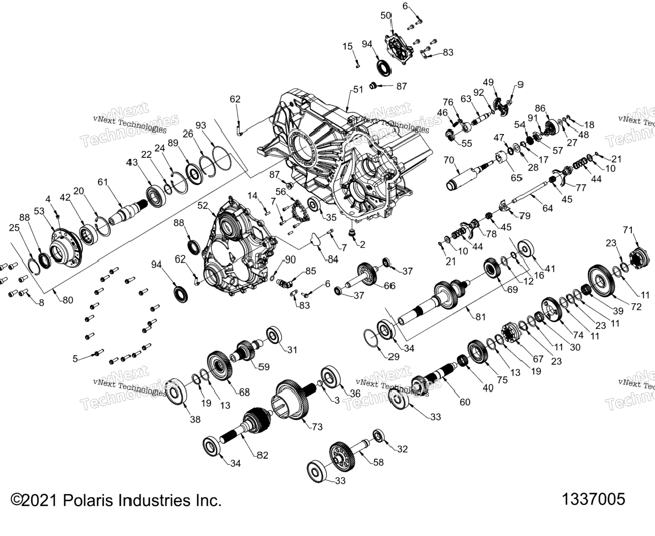 Drive Train, Gearcase, Main, Internals Z22rml2kalApBkBlBpBt