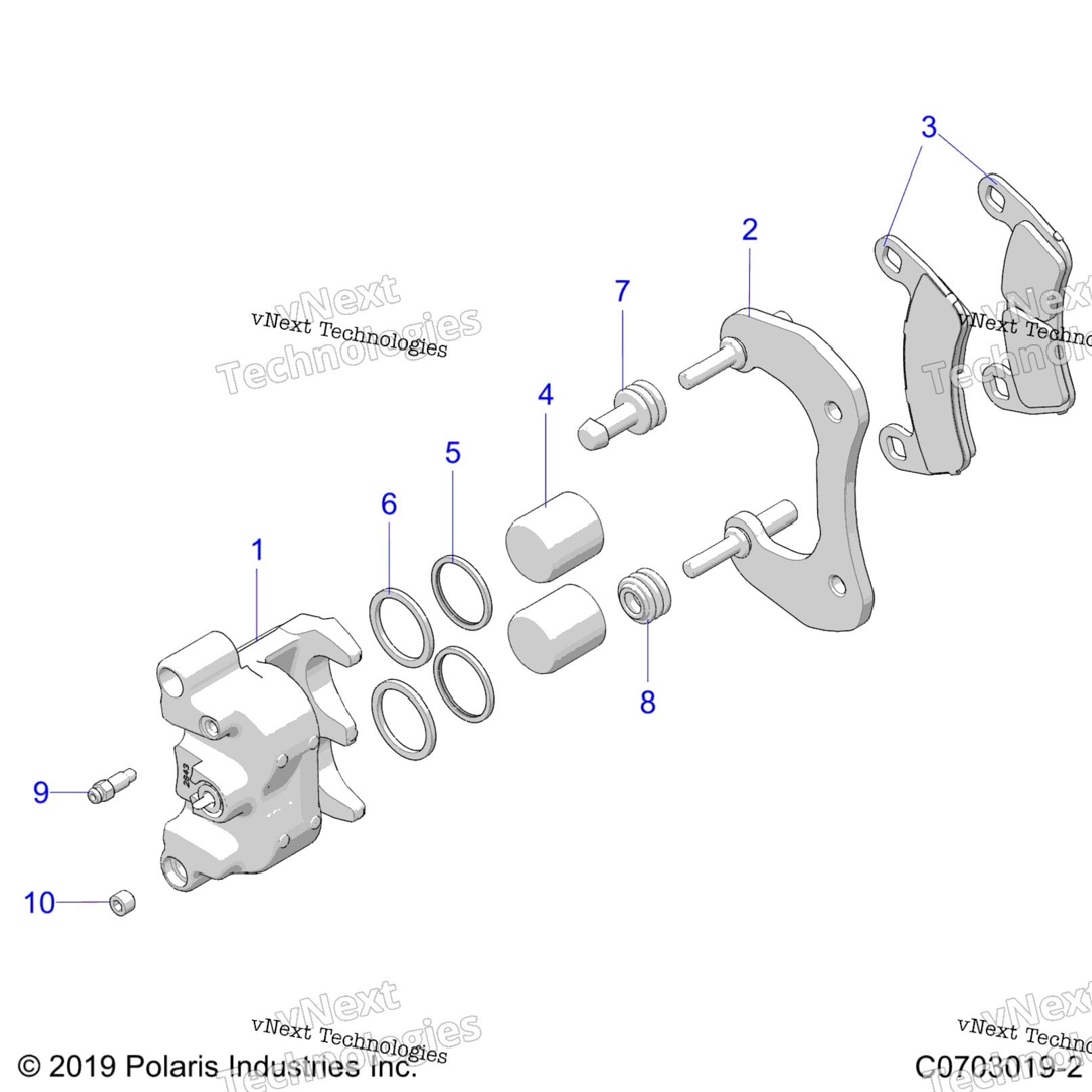 Brakes, Caliper, Rear