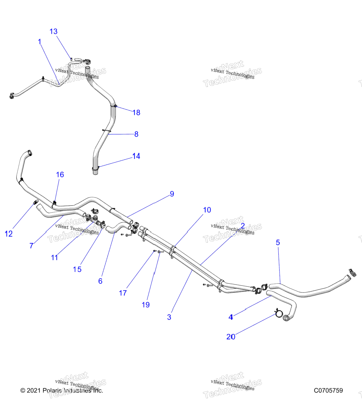 Engine, Cooling Routing Engine