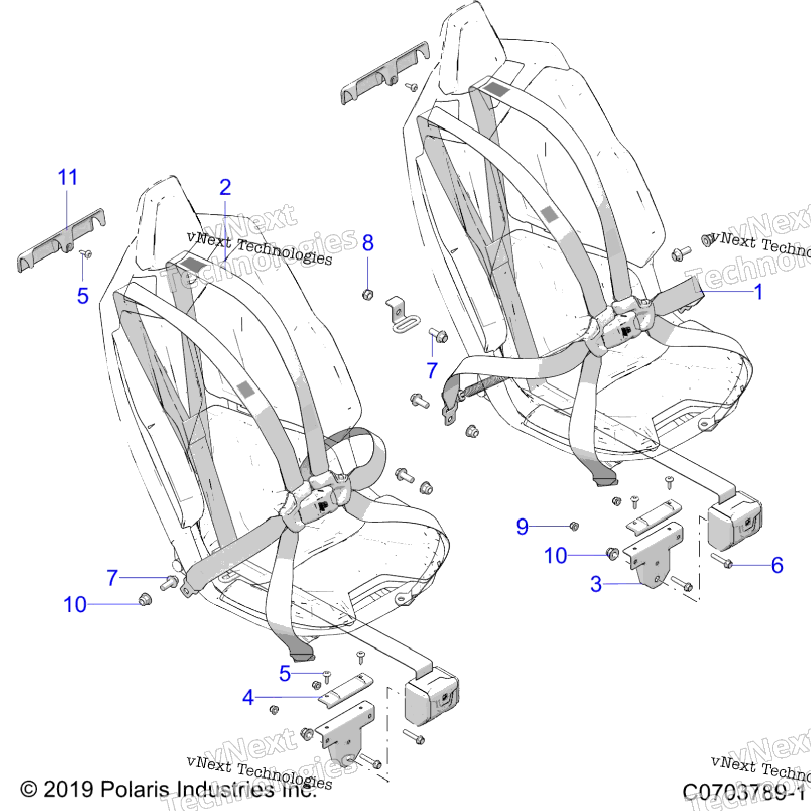 Body, Seat Belt Mounting, Front, PremiumDeluxe