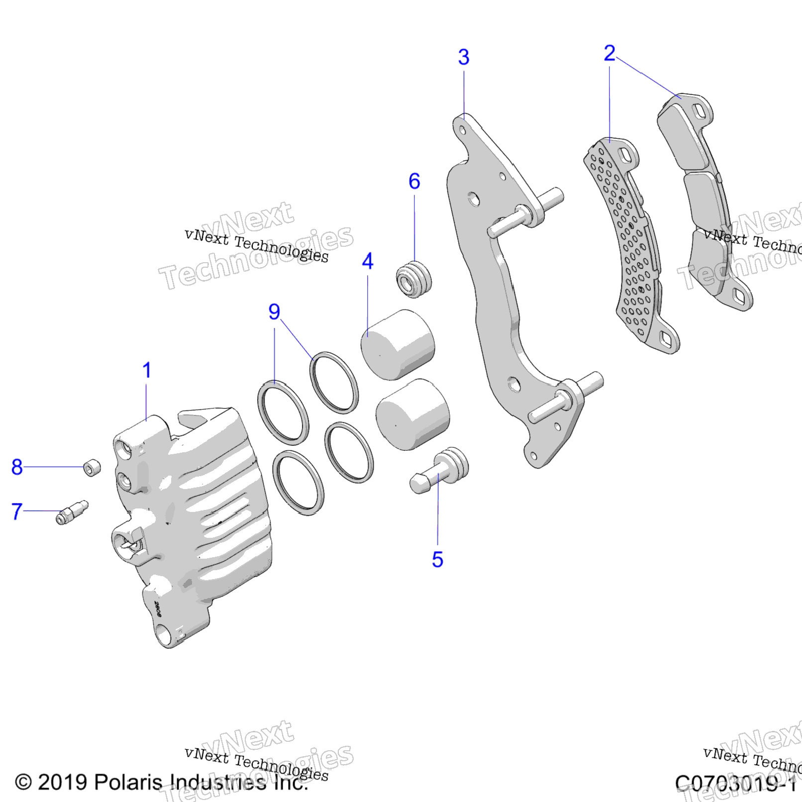 Brakes, Caliper, Front