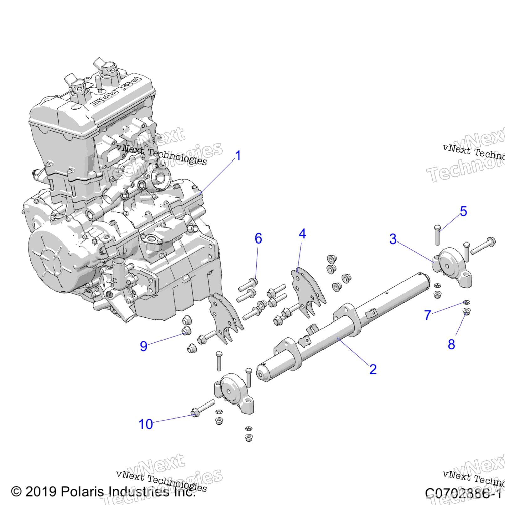 Engine, Mounting