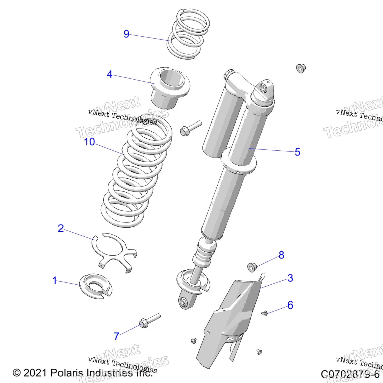 Suspension, Rear Shock Mounting, StandardPremium