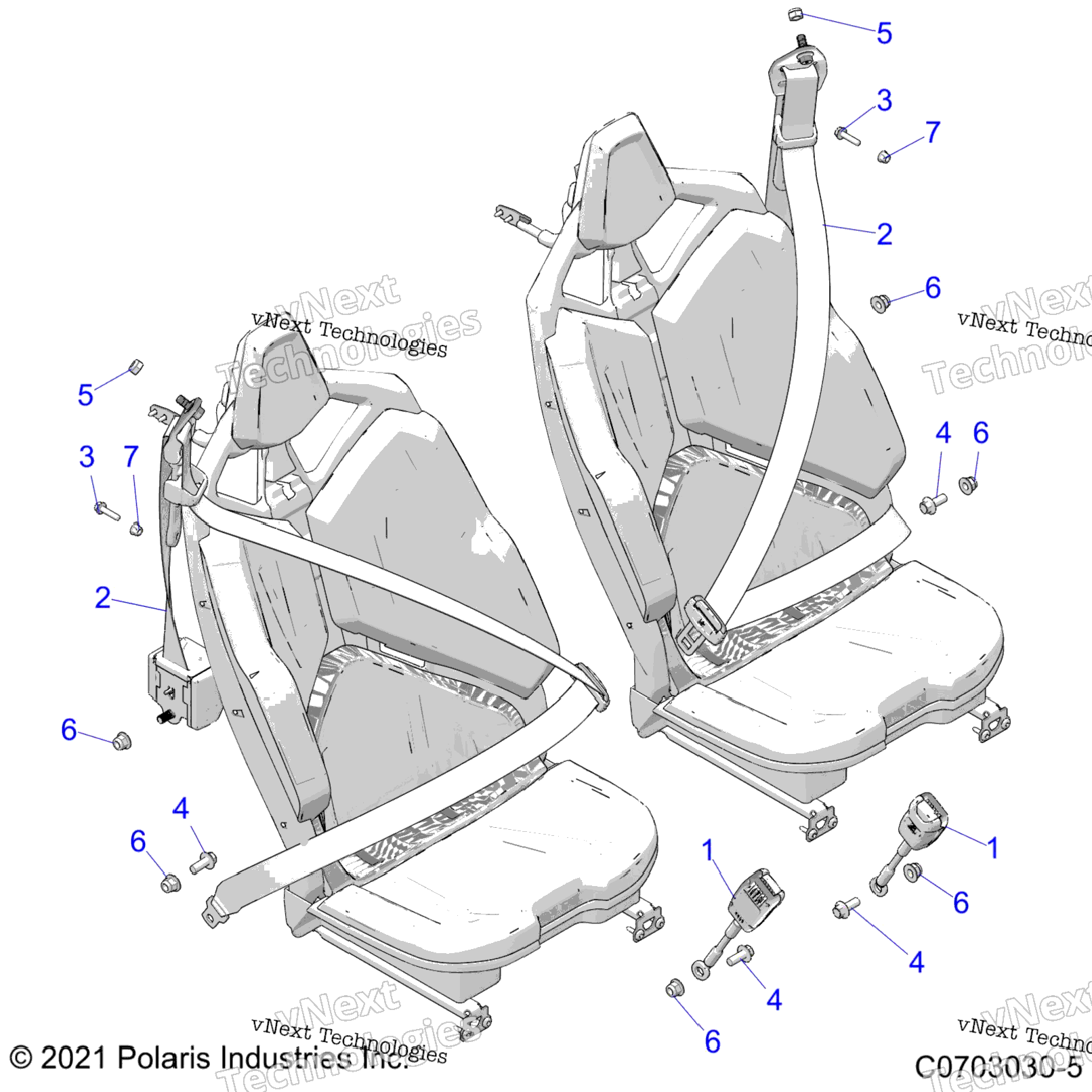 Body, Seat Belt Mounting, Rear, Standard