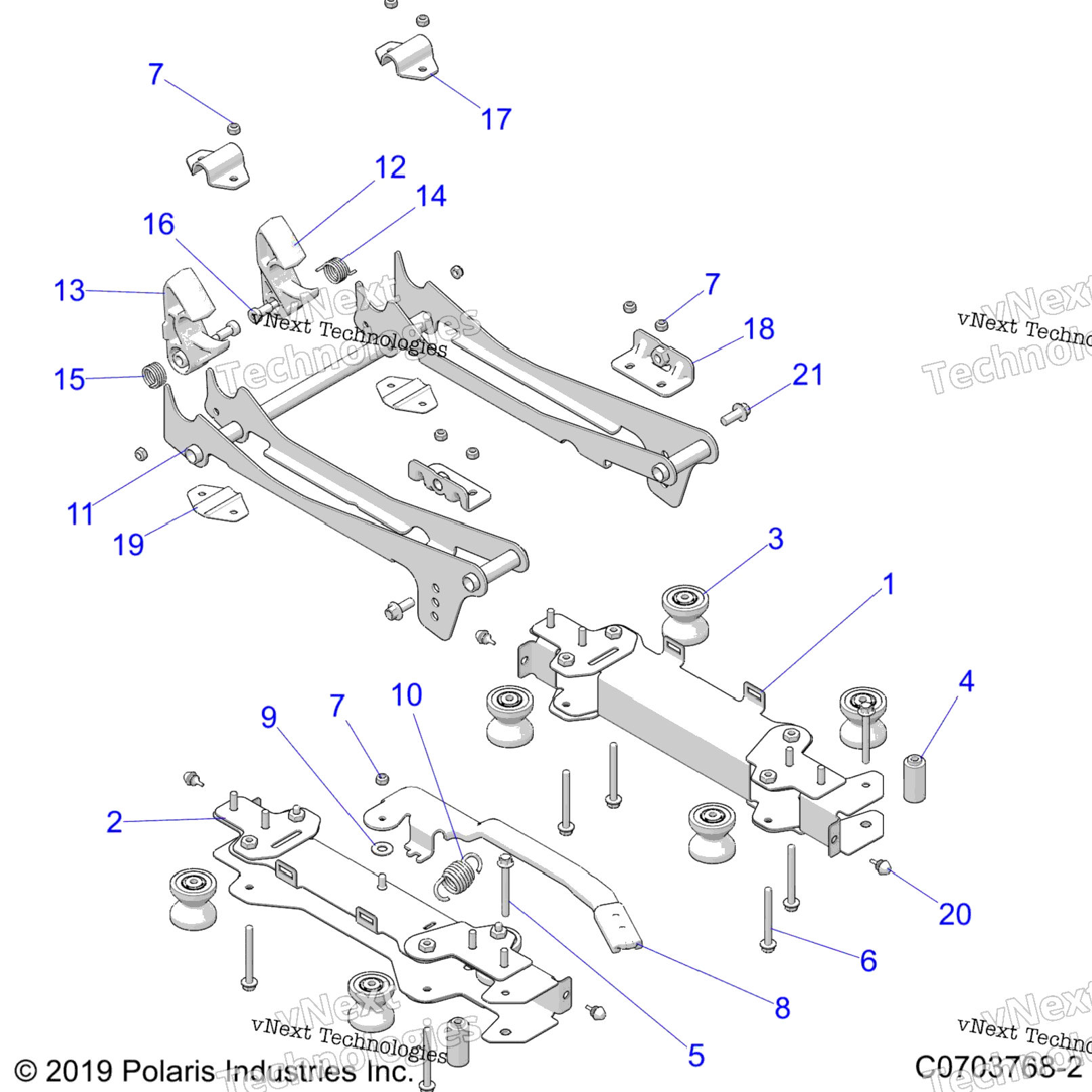 Body, Seat Mounting, Front