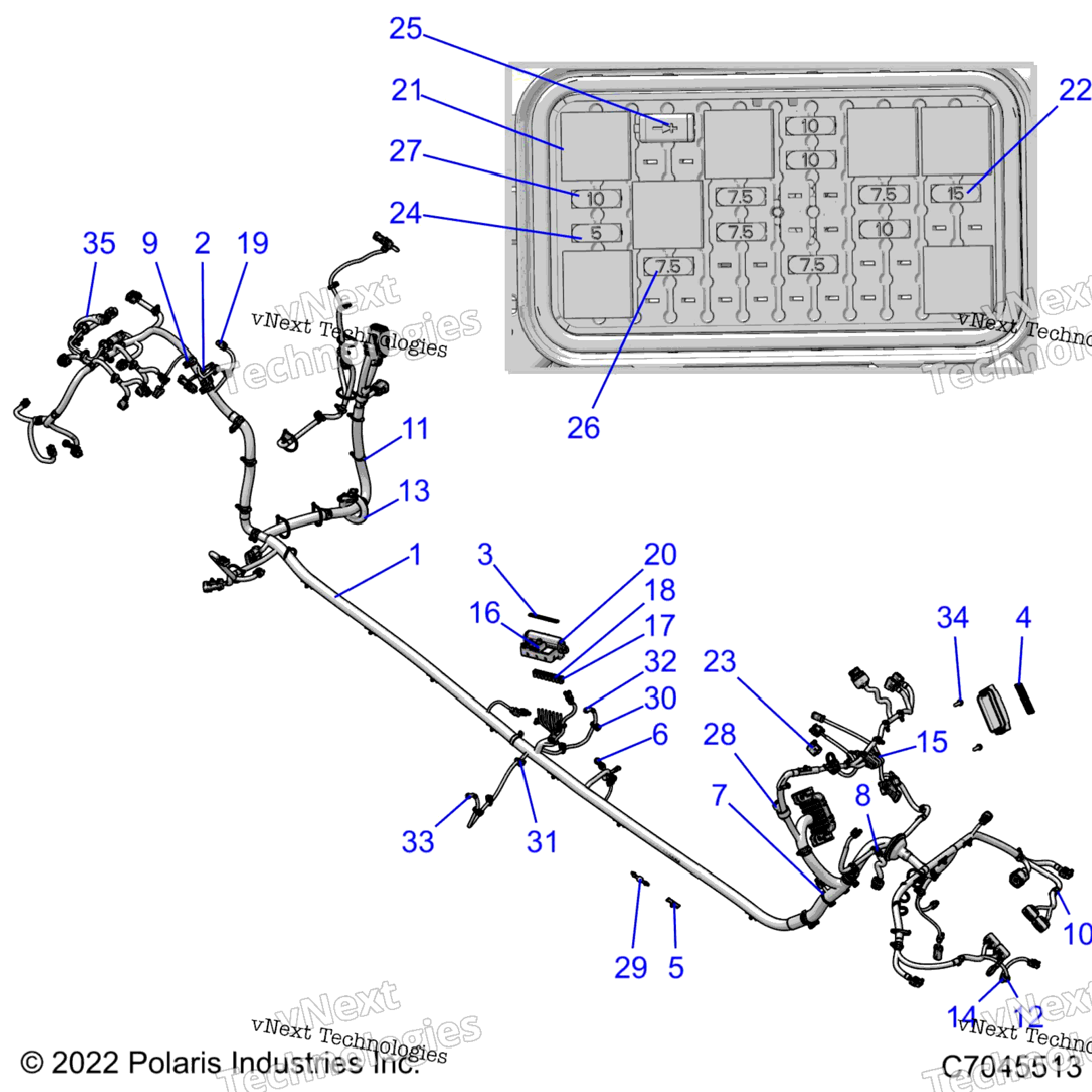 Electrical, Wire Harness, Chassis