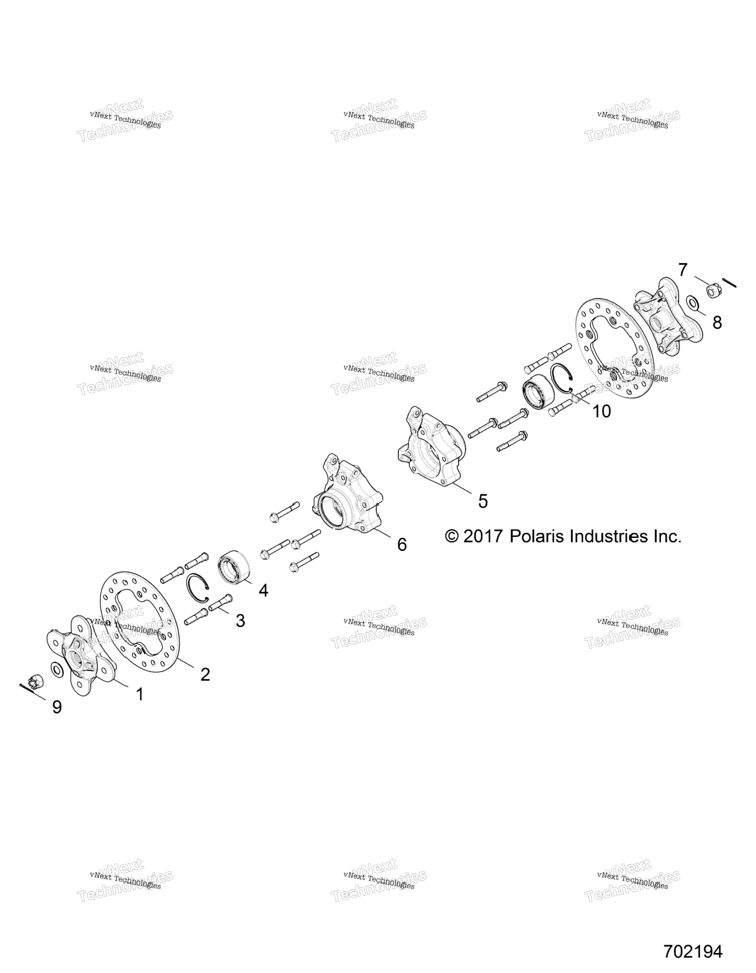 Suspension, Rear Carrier And Hub